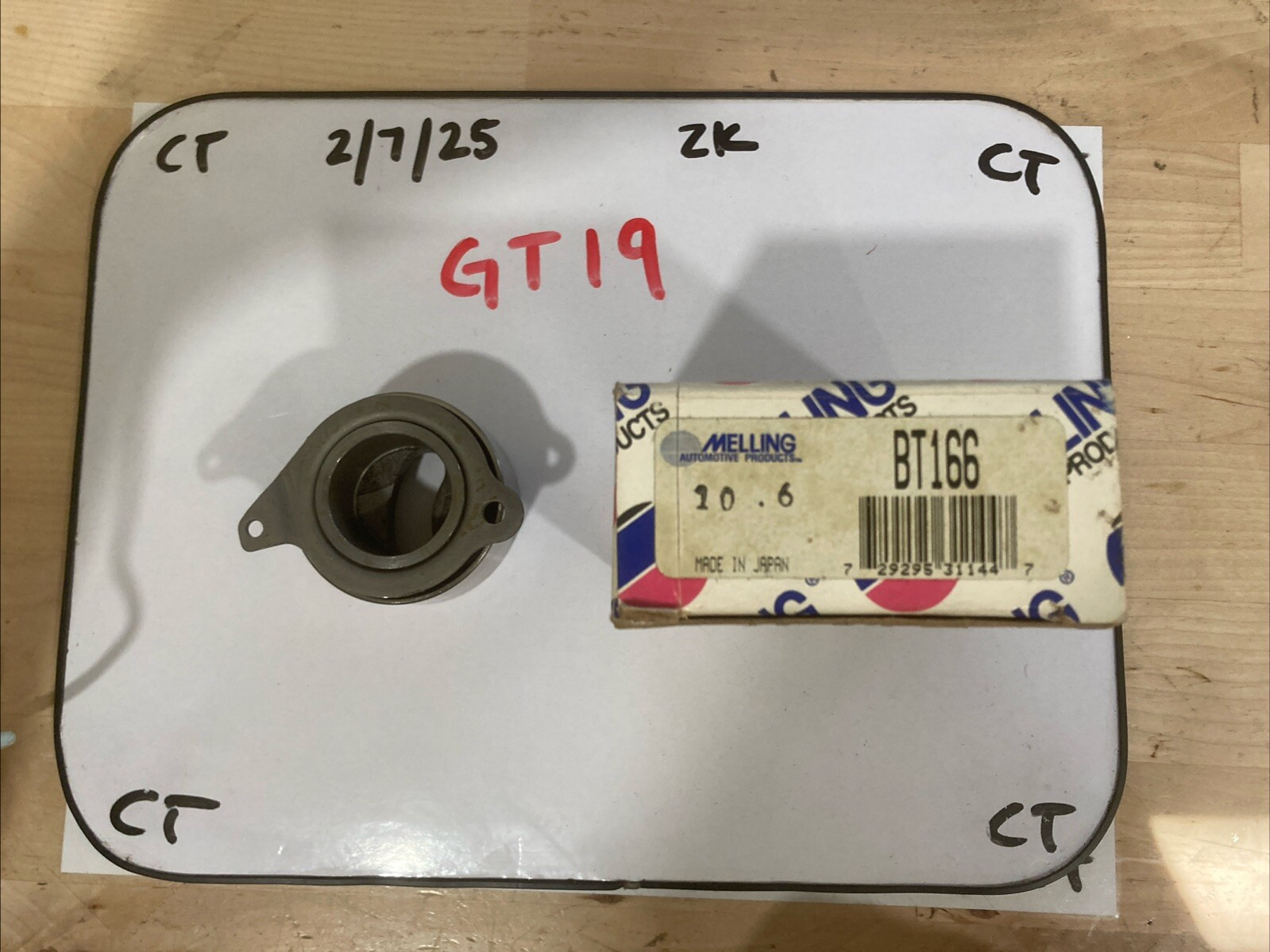 (1) Melling BT166 Timing Belt Tensioner For 1987-1993 Mazda 626 MX6 2.2L Turbo - Image 3