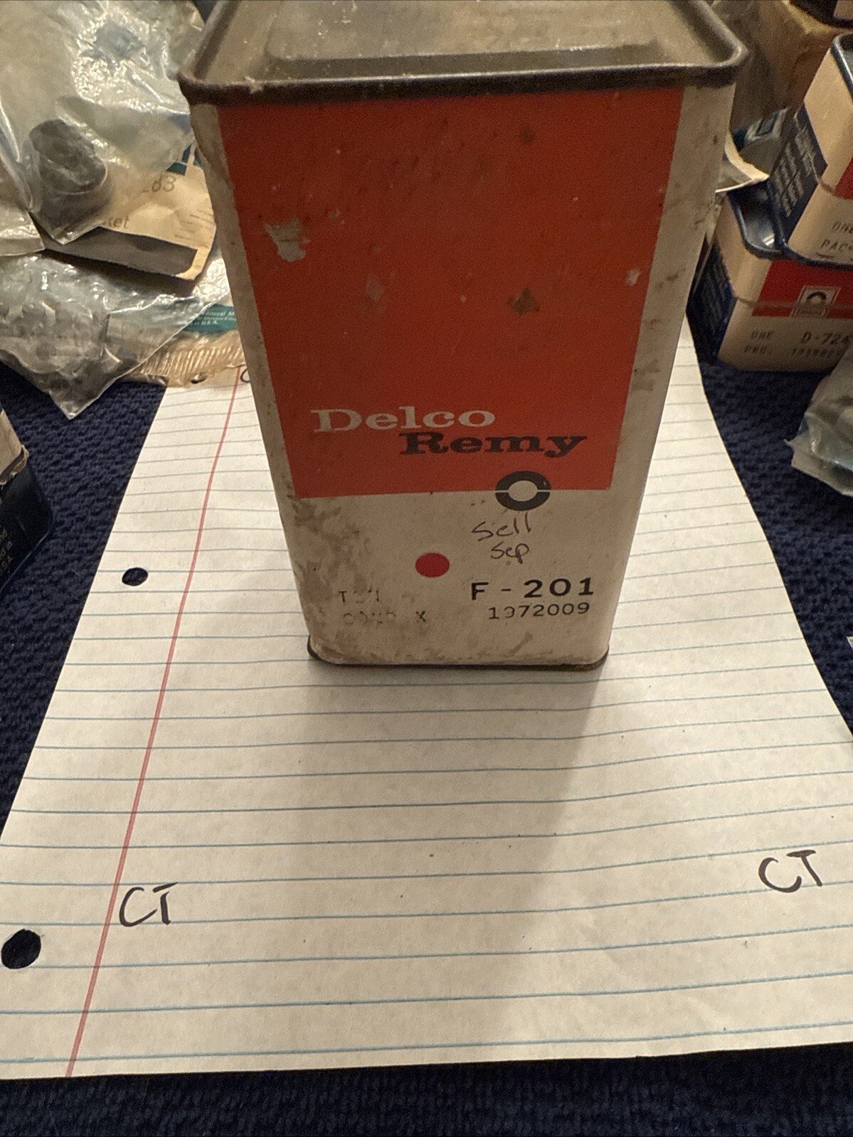 (1) NOS Delco Remy F201 Condenser Vintage (1972009)