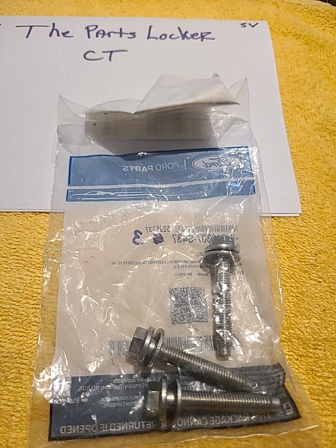 (1) OE Ford W716307S437 Bolt & Washer Assemblies (M7 X 38MM) Sold Individually - Image 3