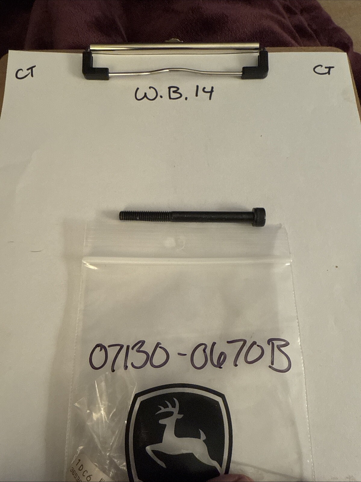 (1) Suzuki Bolt, 07130-0670B Sold Individually