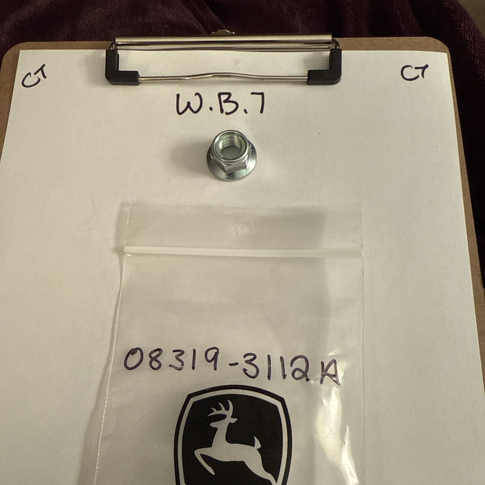 (1) Suzuki NUT 08319-3112A OEM NEW