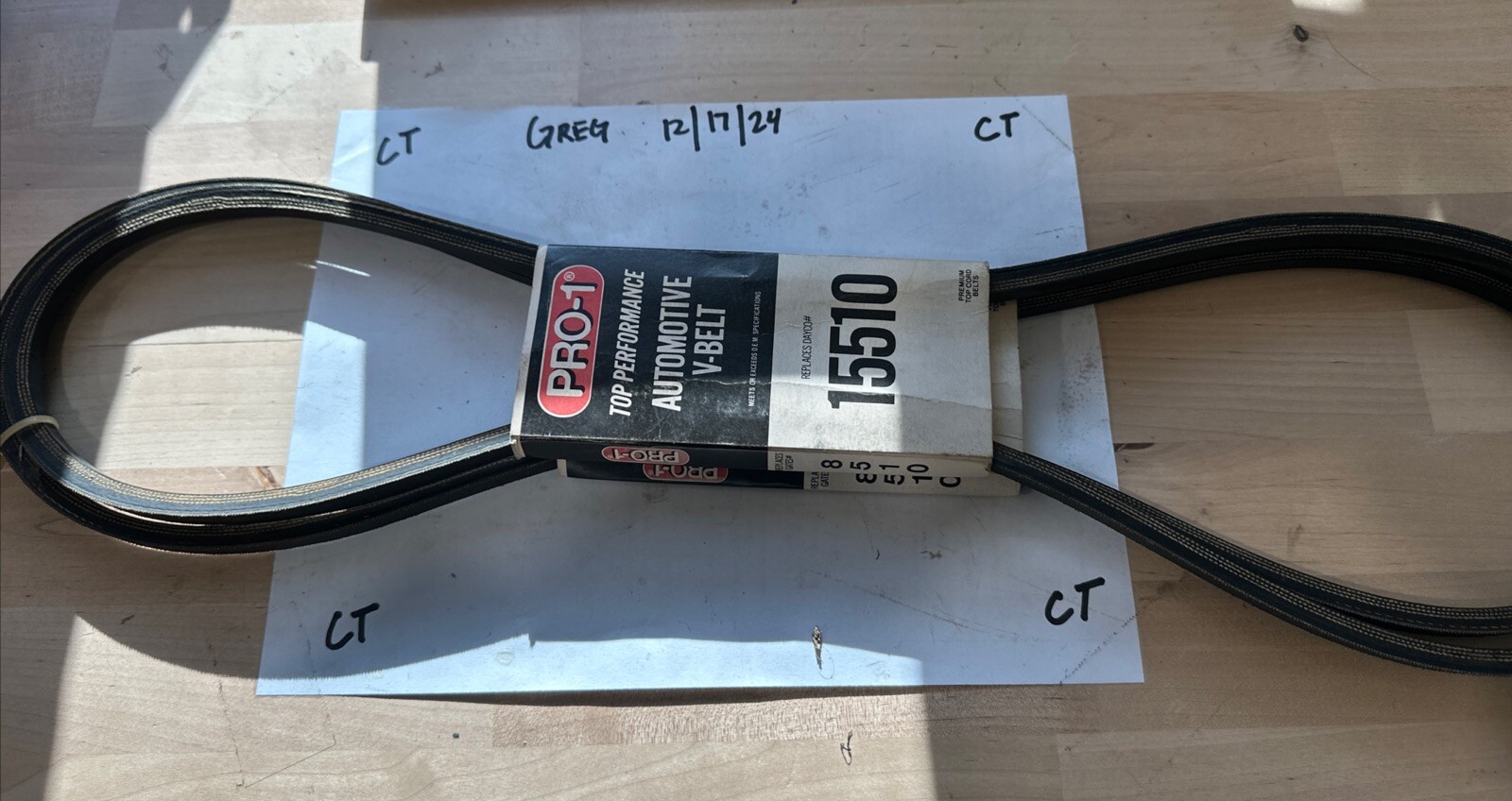 15510 PRO-1 Top Performance Automotive V-Belt