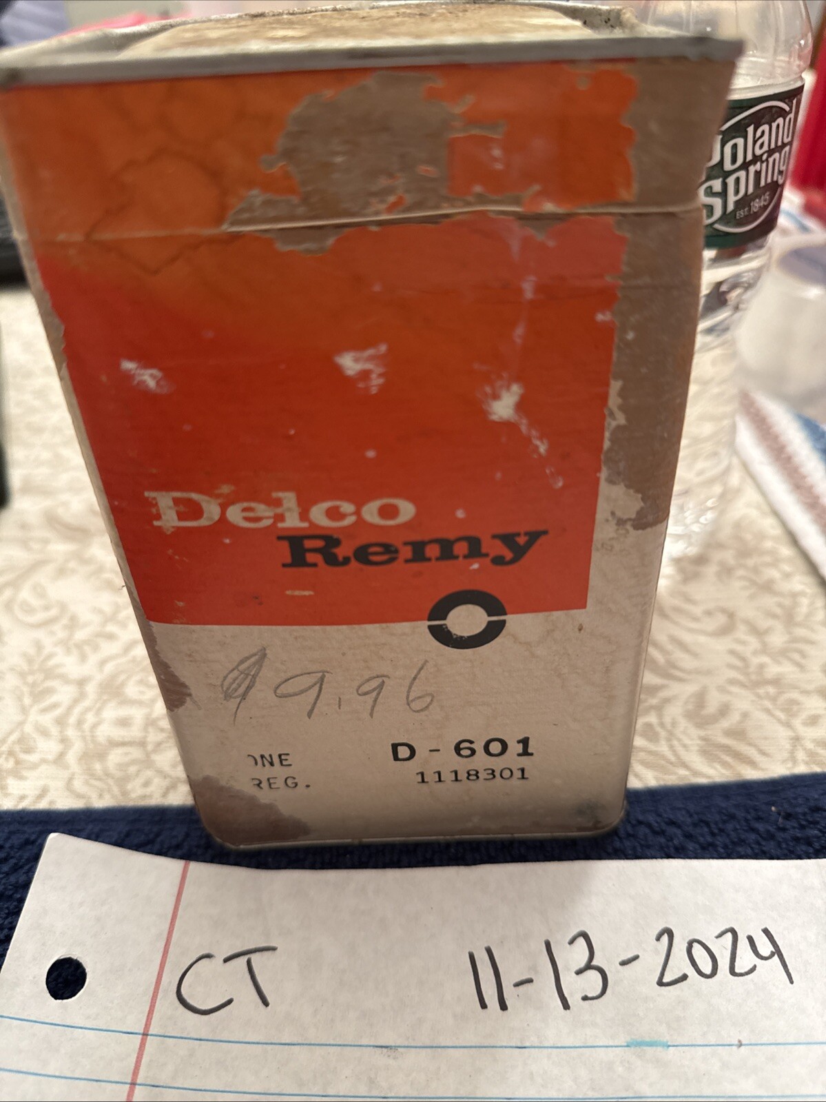 1940-52 Chevy Buick Pontiac Oldsmobile Delco 6V Volt Regulator D-601 NOS SEALED