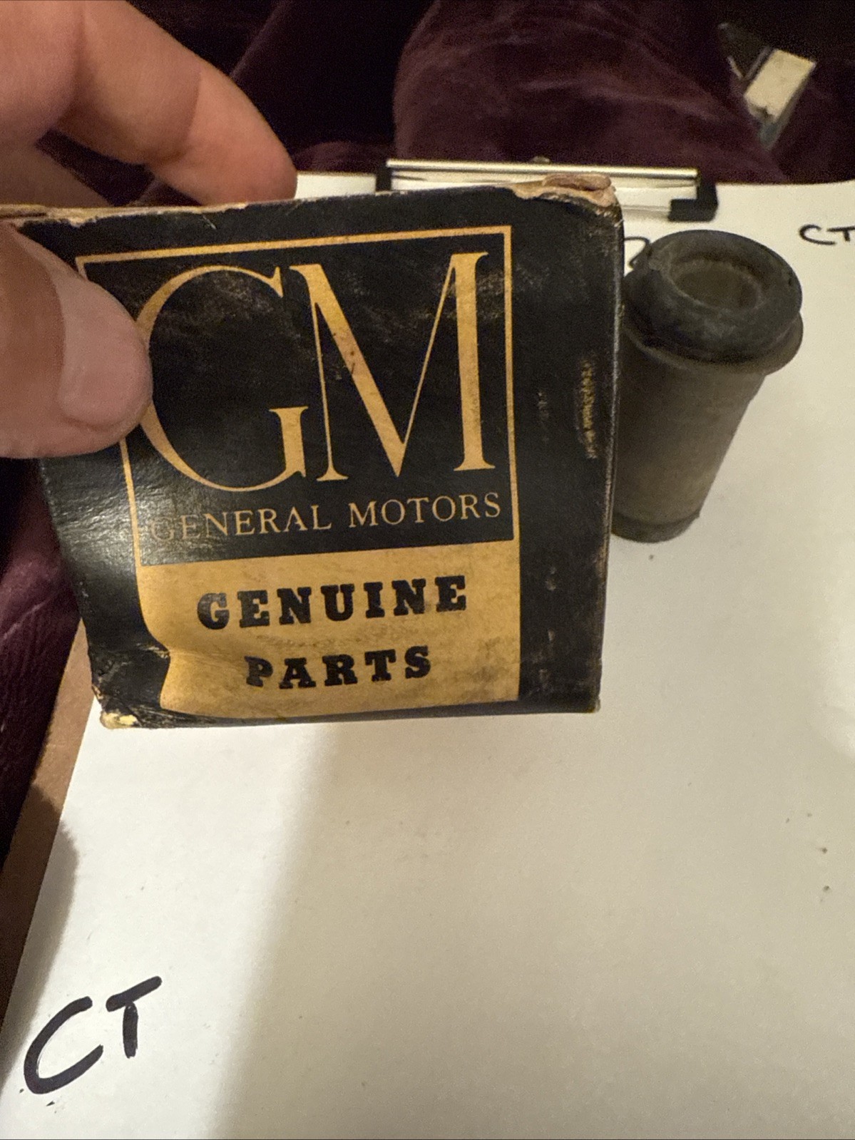 1955-57 Chevrolet Passenger Car Steering Idler Arm Bushing Genuine GM 3714575 - Image 3
