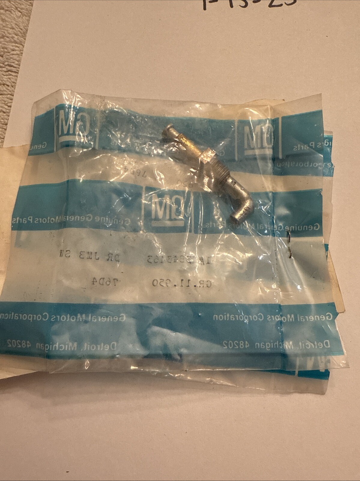 1963-1967 Corvette Door Jam Courtesy Light Switch Genuine GM#3843463 - Image 3