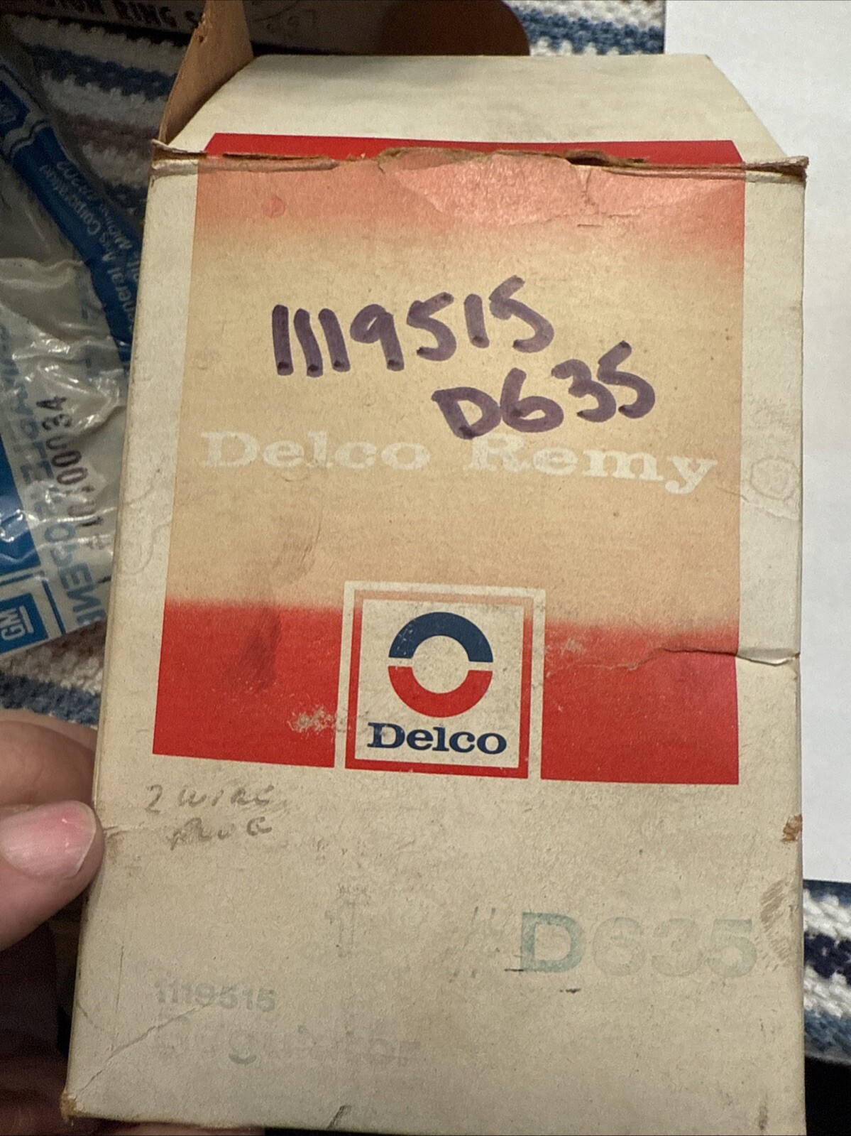 1963-1970 Corvette Nos GM Delco Voltage Regulator 1119515 8A - Image 3