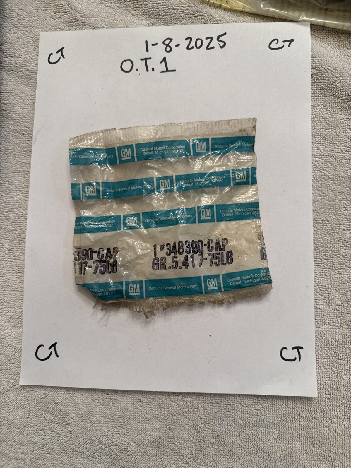 1963-1982 Corvette NOS Rear Strut Rod Bushing Cap GM # 348390