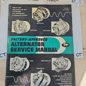 1963 FACTORY APPROVED ALTERNATOR SERVICE MANUAL TROUBLESHOOTING DIAGNOSIS