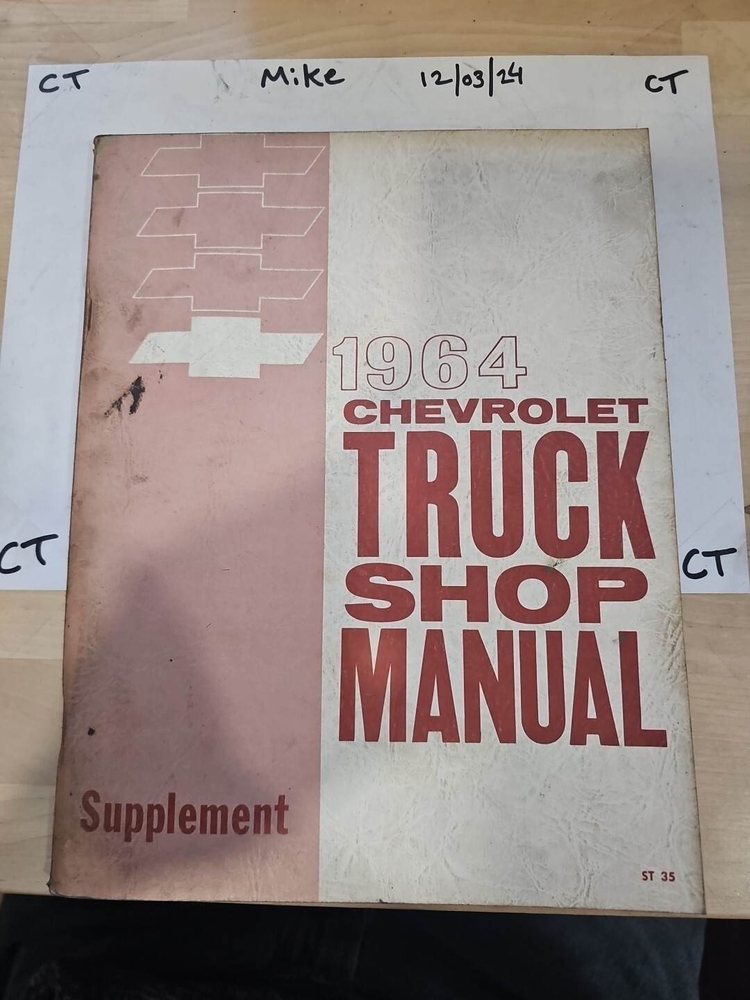 1964 CHEVROLET TRUCK SHOP MANUAL SUPPLEMENT