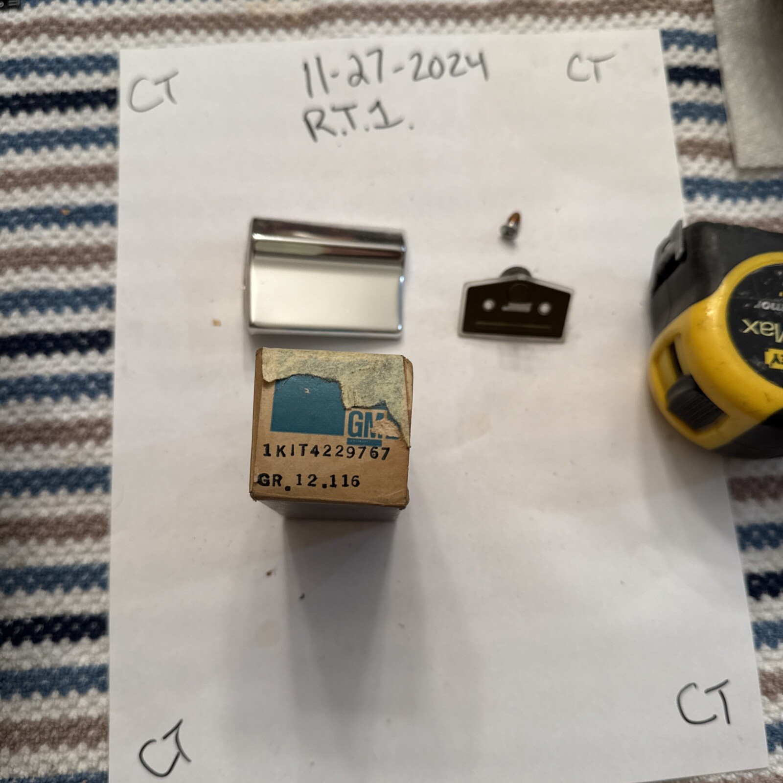 1967 Caprice NOS Left Rear Fender Molding