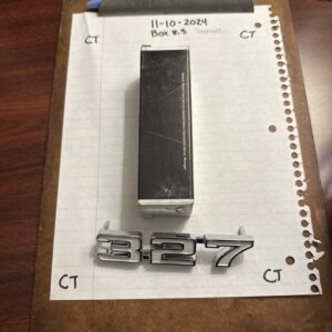 1969 Camaro 327 Fender Emblem 3953625  NOS OEM Genuine GM New In Box