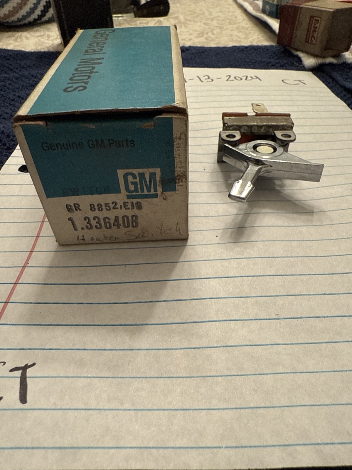 1973-1977 Chevy Chevelle Monte Carlo Malibu NOS GM AC Heater Switch 336408 - Image 3