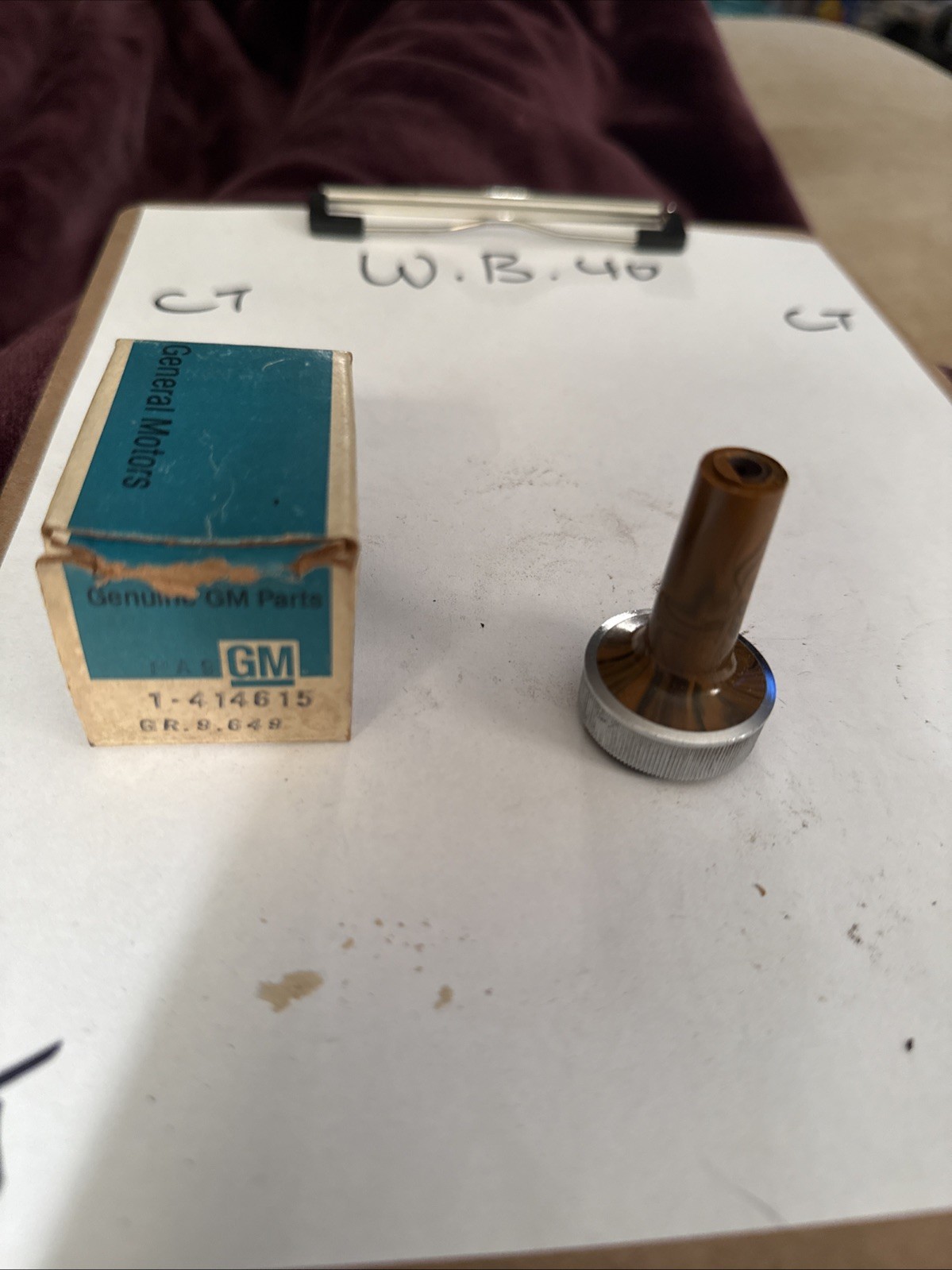 1974-1979 Oldsmobile NOS Radio Tuning & Volume Control Knob Genuine GM 414615 - Image 3