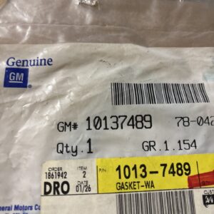 1982-96 CHEVROLET & GMC-GM 10137489 THERMOSTAT/WATER OUTLET GASKET NOS GM