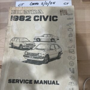 1982 Honda Civic Shop Service Repair Manual Paperback Book