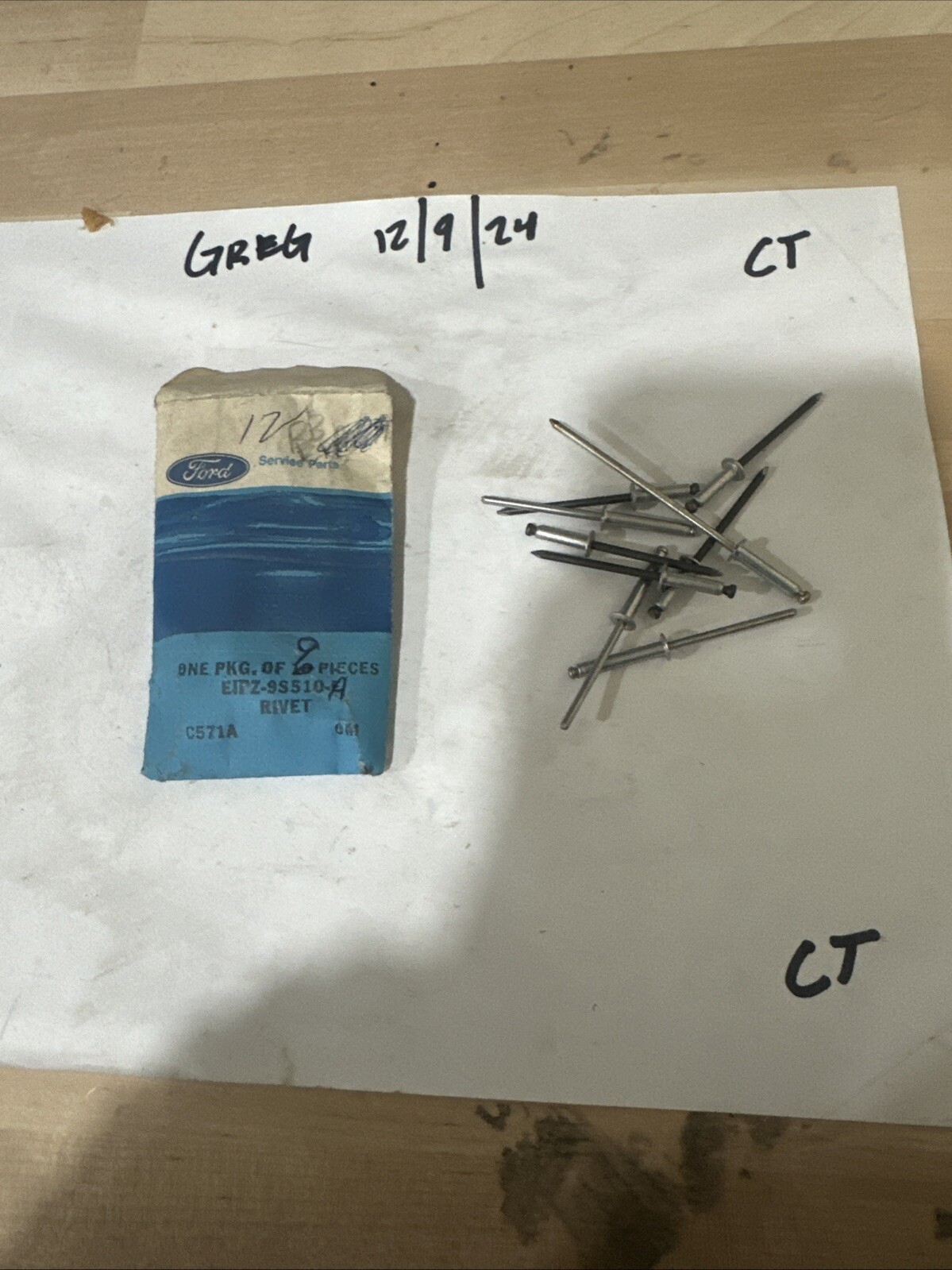 1985-1991 FORD TRANSIT RIVET EIPZ-9S510-A 4 PCs