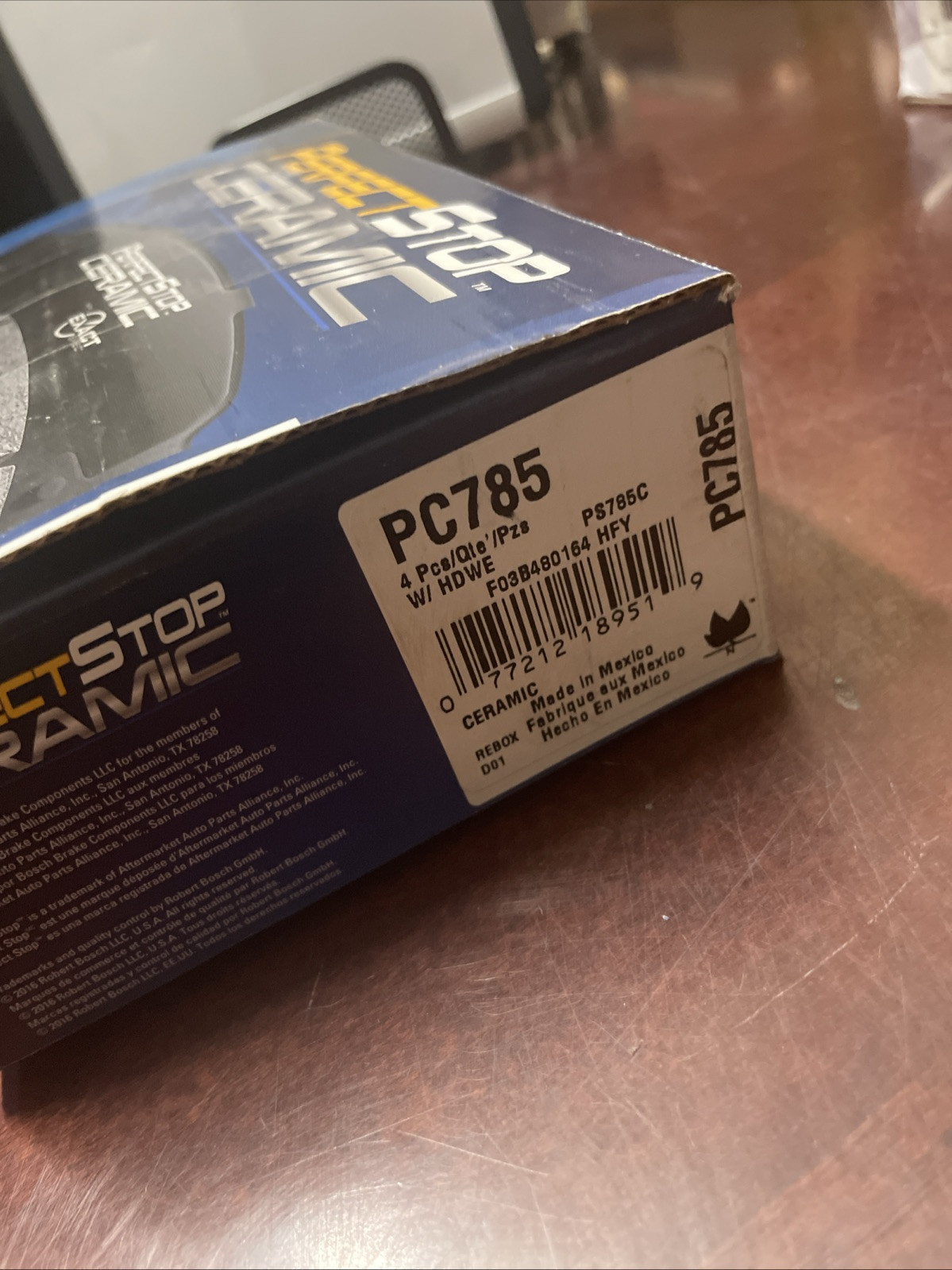 1999-2013 GMC/Chevy Front Pads Perfect Stop Ceramic PC785 - Image 3