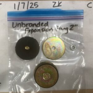 2" Rubber Expansion Plug Freeze Plug  (SOLD INDIVIDUALLY)