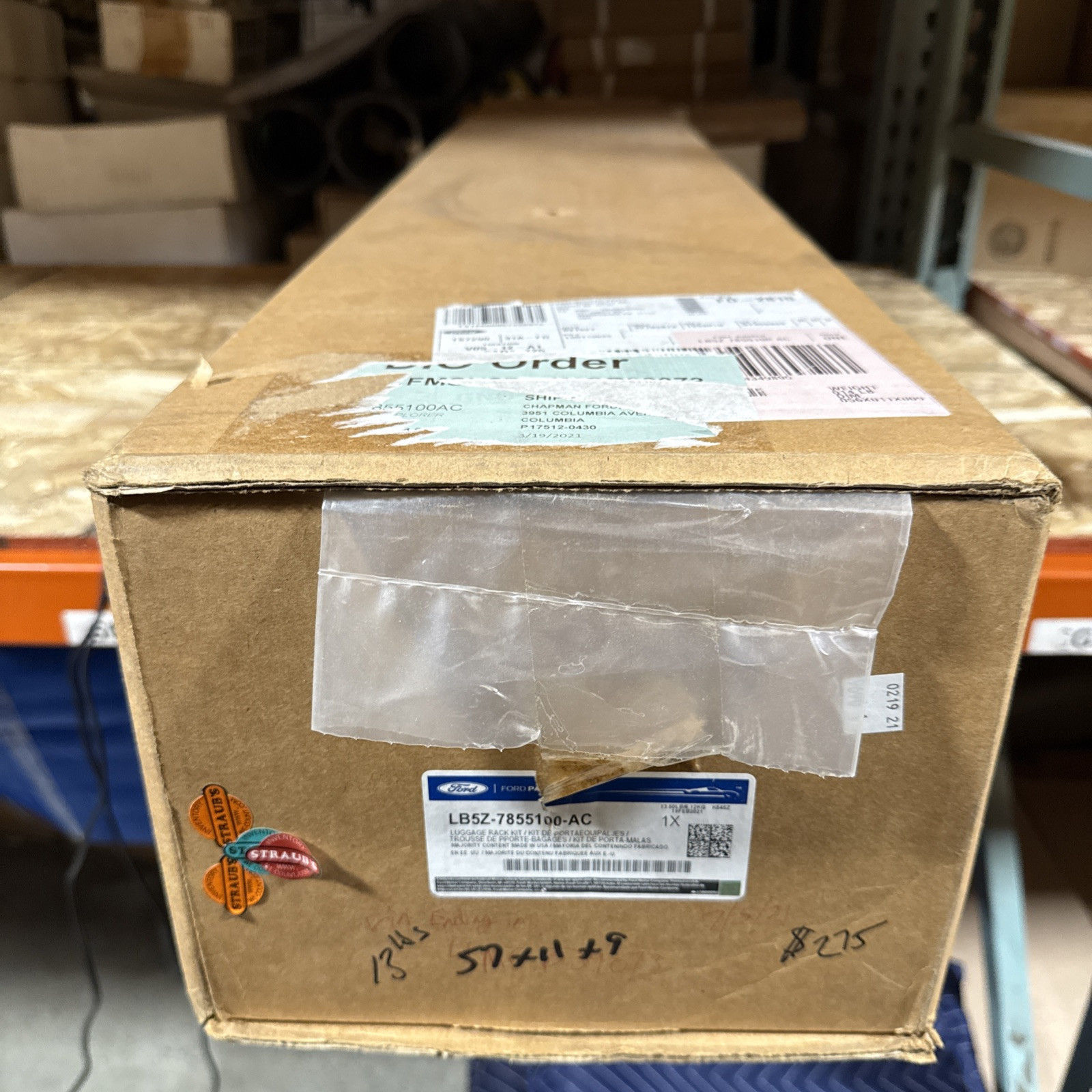 20 thru 25 Explorer OEM Genuine Ford Parts Black Roof Rack Cross Bar Set 2-piece - Image 3