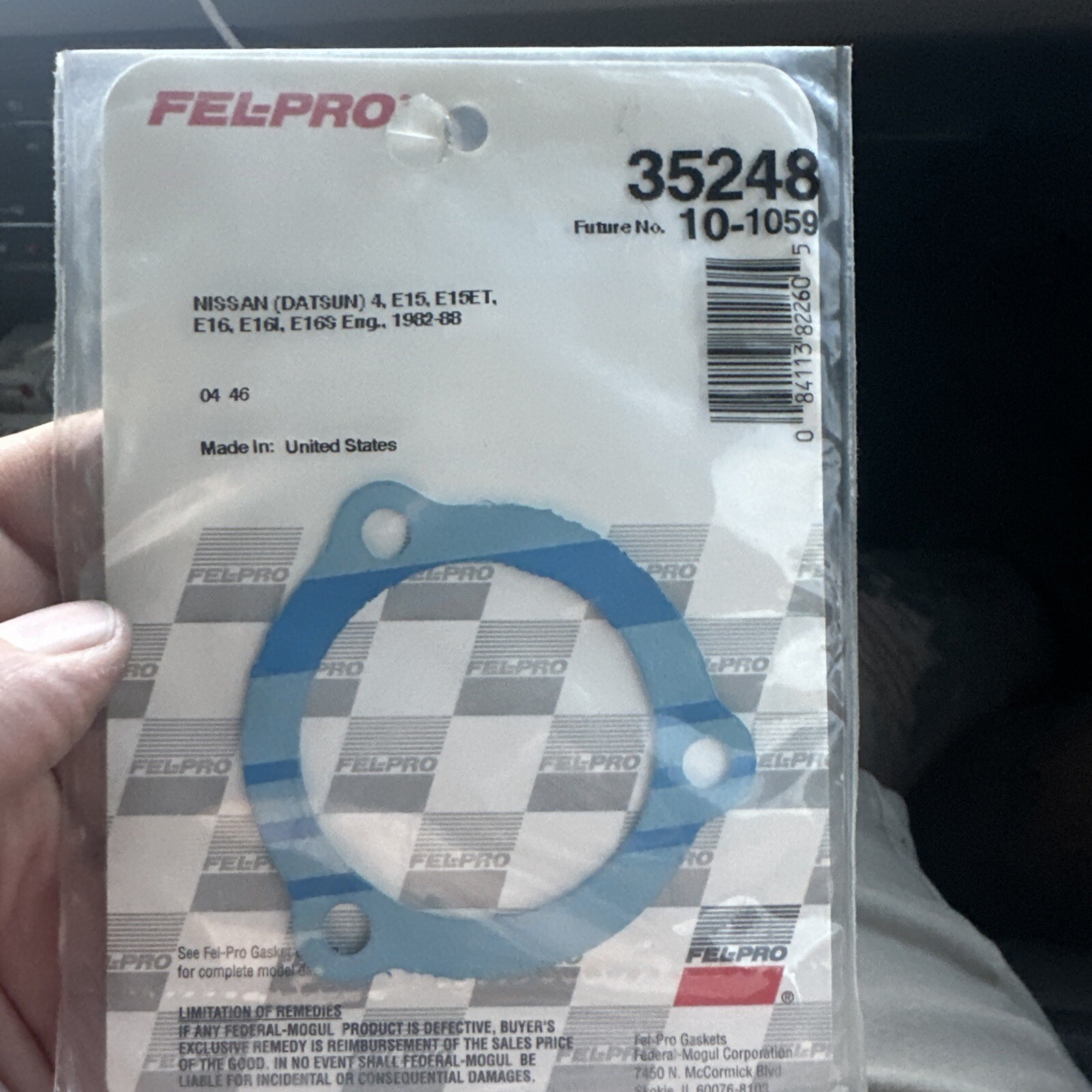 35248 Fel Pro Engine Coolant Outlet Gasket P/N:35248