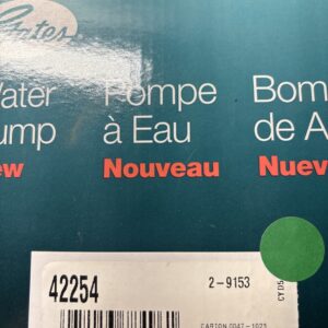 42254 Genuine Gates Water Pump Toyota Tacoma Tundra T100 1995-1998 NOS