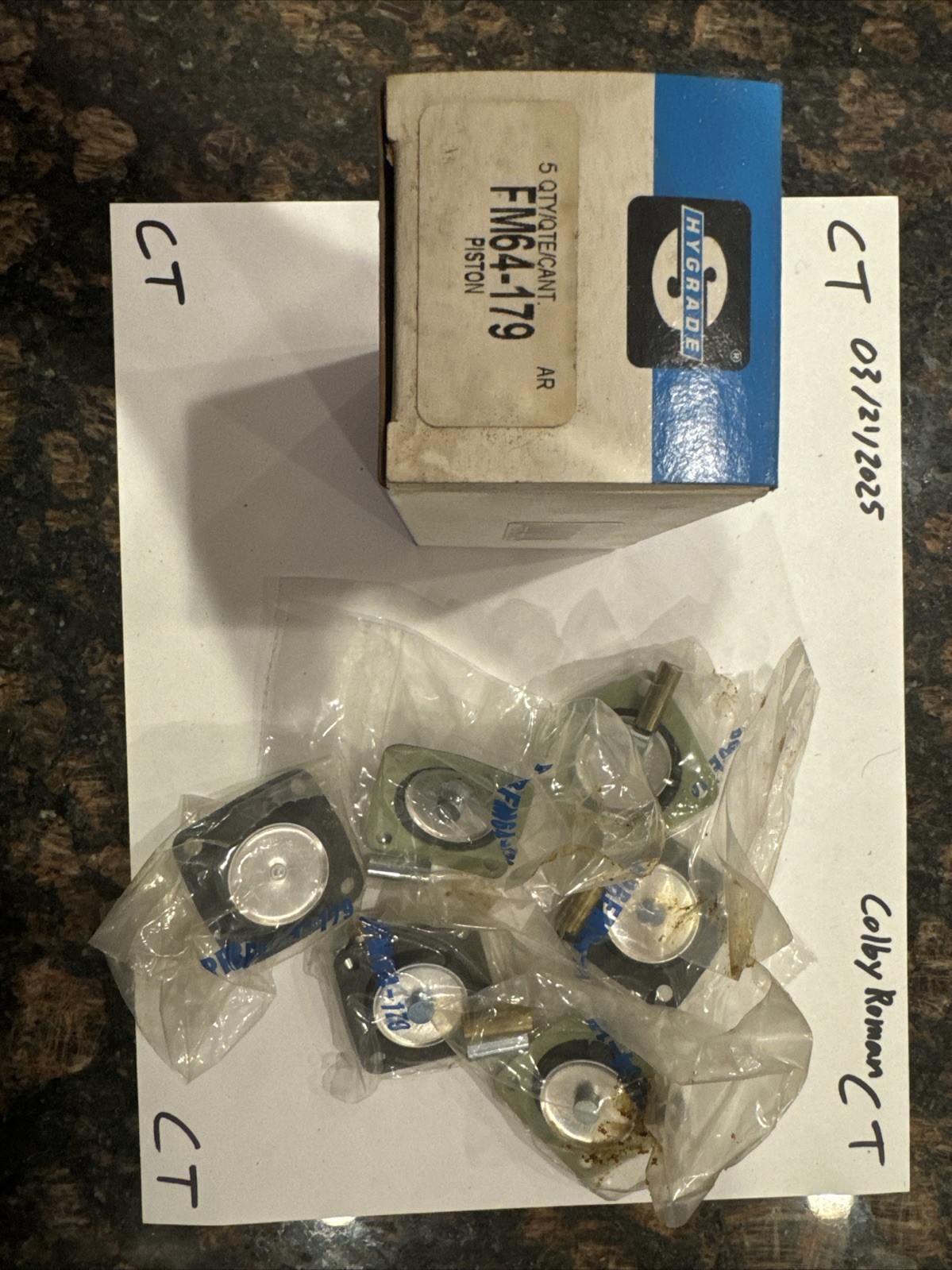 (5) Standard Hygrade FM64179 Carburetor Accelerator Pumps - Image 3