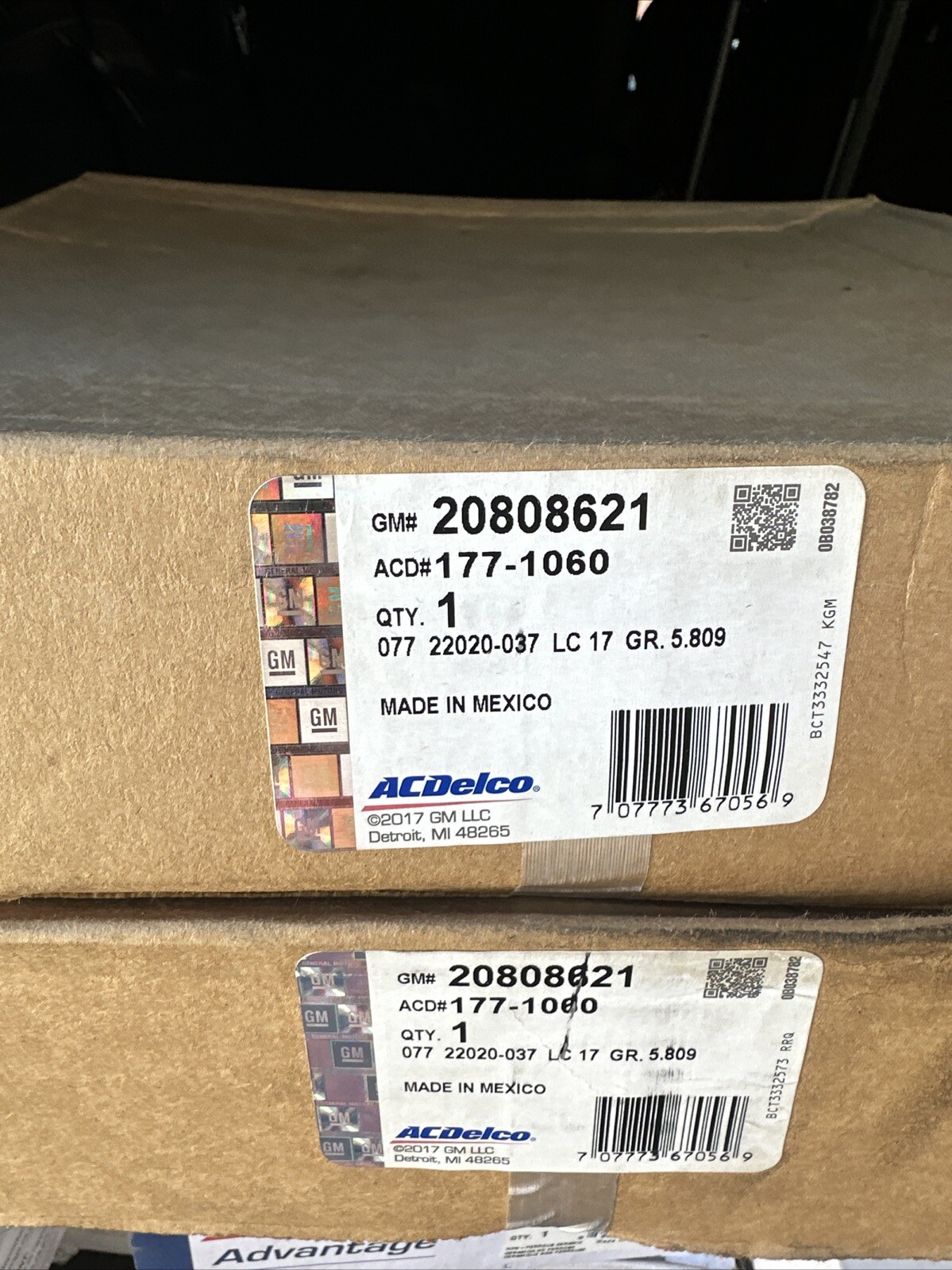 ACDelco Disc Brake Rotor 177-1060 20808621