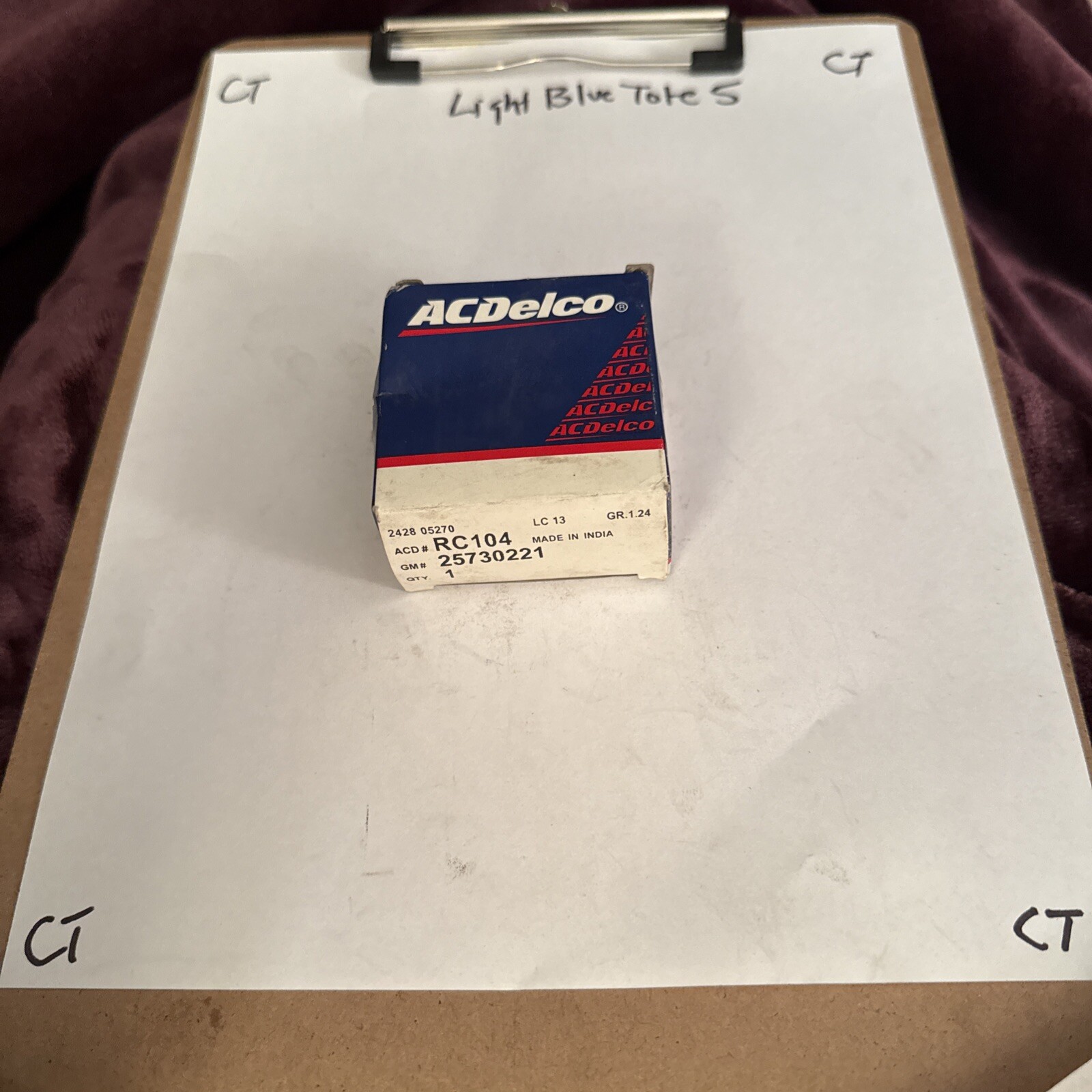 ACDelco RC104 Coolant Recovery Tank Cap GM 25730221