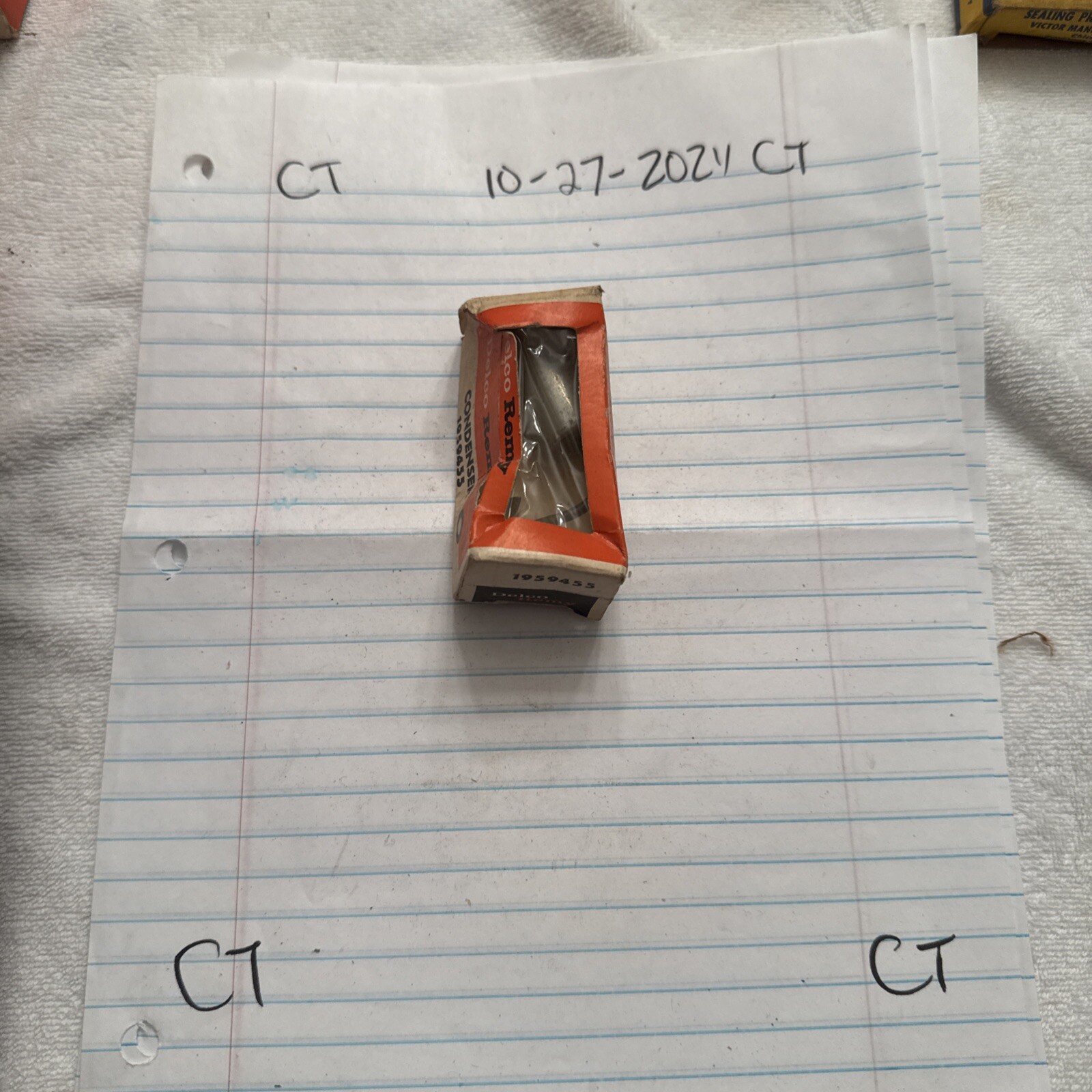 ALTERNATOR CAPACITOR FOR DELCO REMY 10DN, 10SI, 27SI, 29SI AS 46-1100 1959455