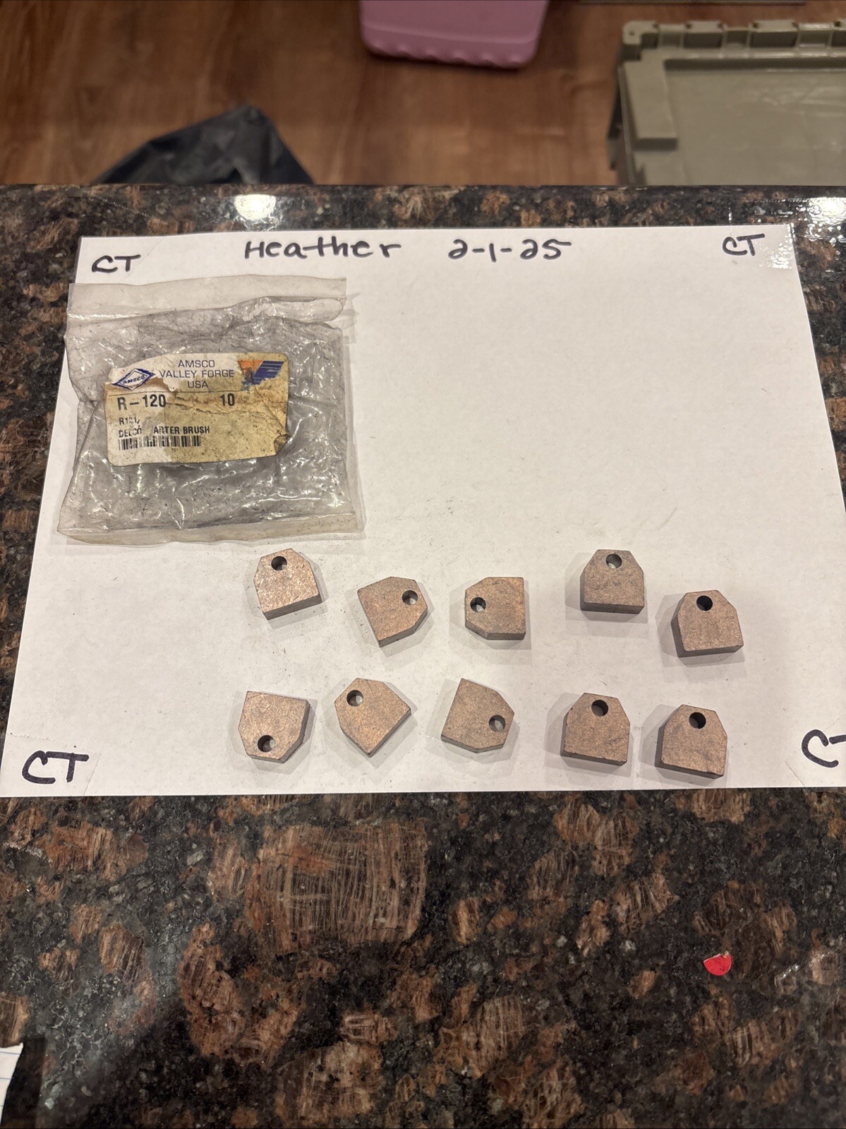 AMSCO Valley Forge Volt Starter Brushes Delco