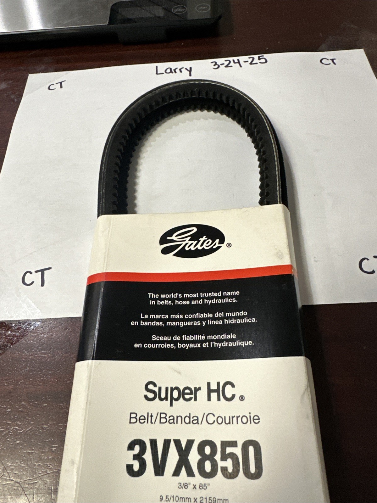 Accessory Drive Belt Gates 3VX850