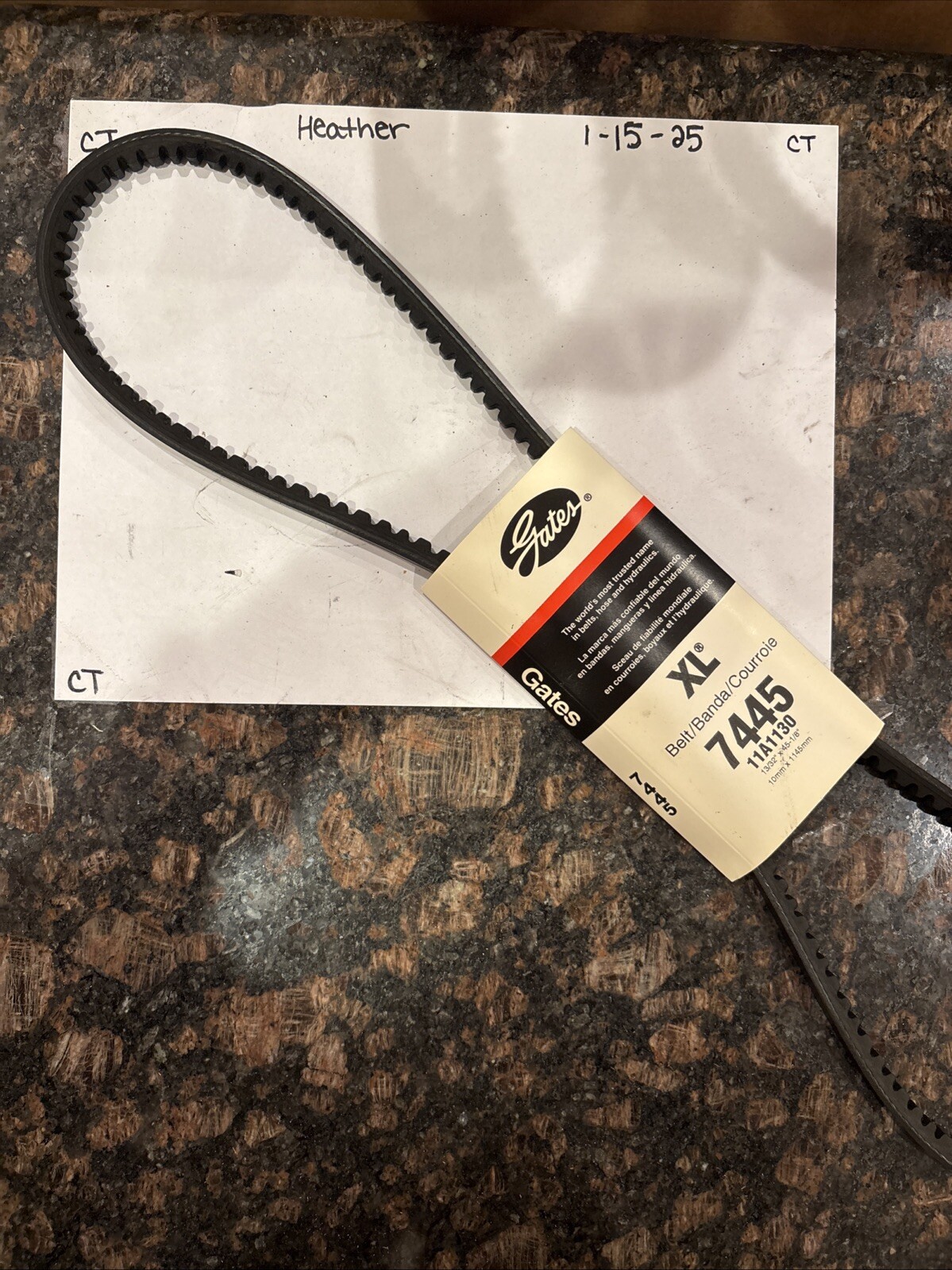 Accessory Drive Belt-High Capacity V-Belt (Standard) Gates 7445