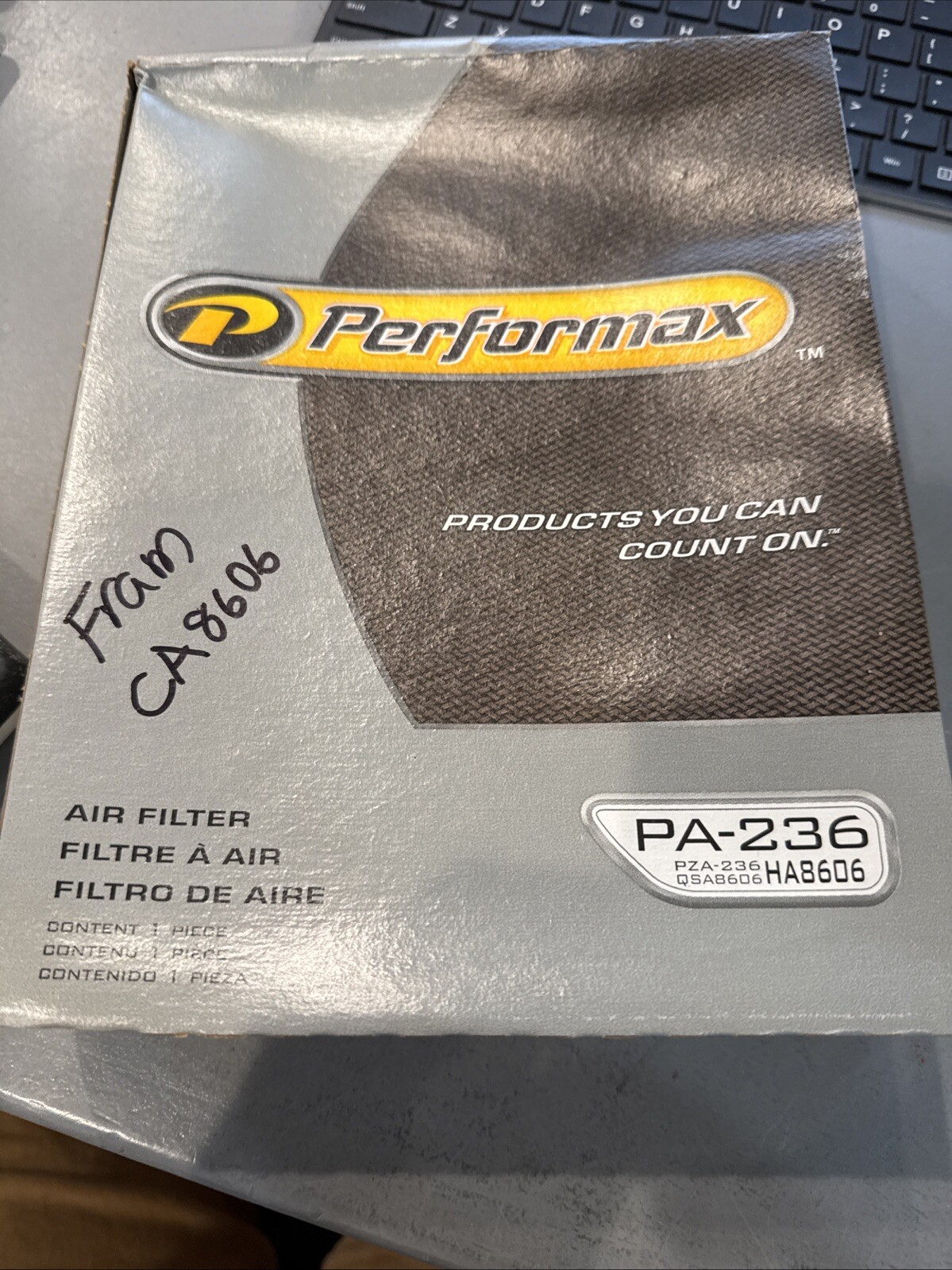 Air Filter Performax Pa-236 Air Filter Alternative To Fram Ca8606