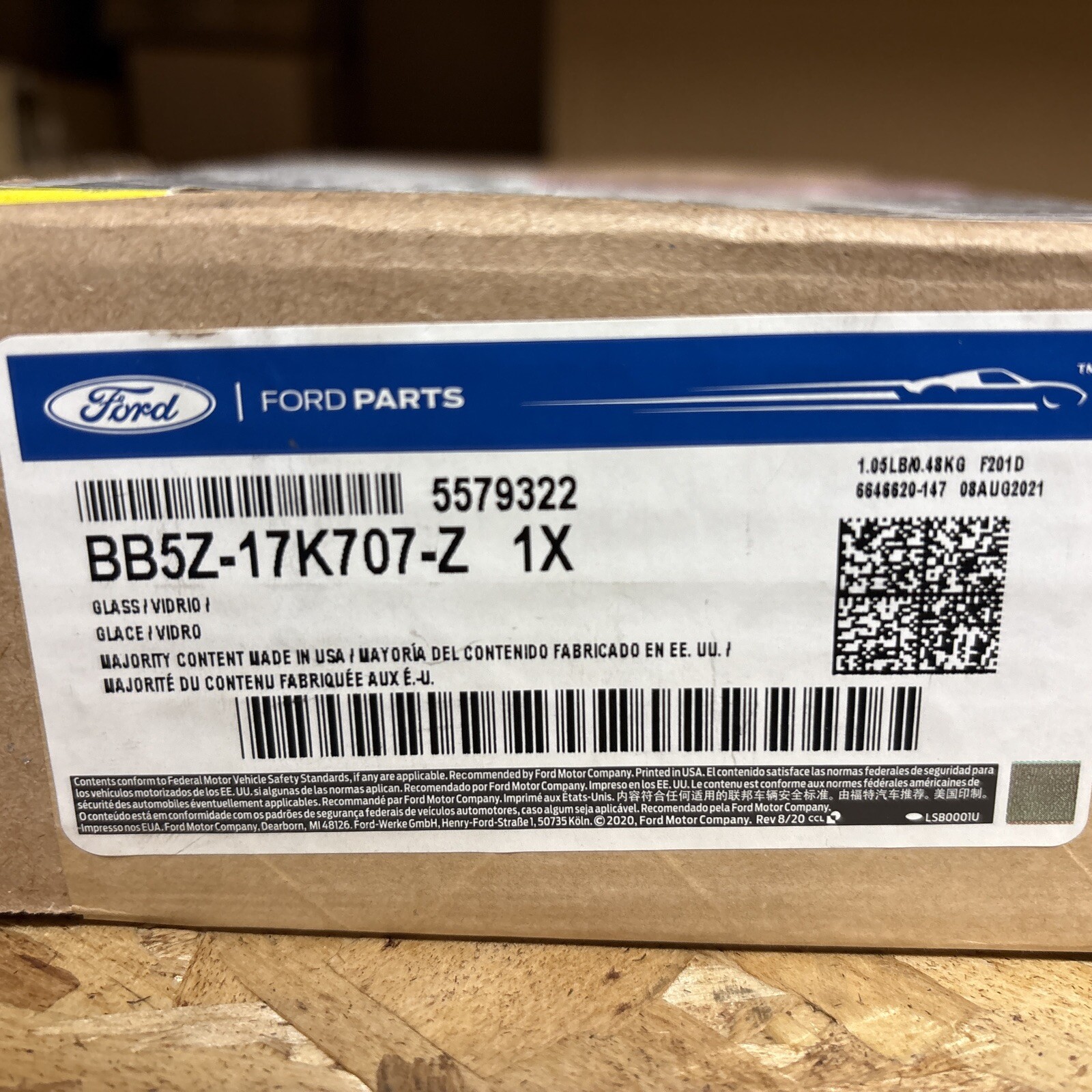 BB5Z-17K707-Z Genuine Ford LH Glass Assembly Rear View Mirror (2011-2019) OE - Image 3