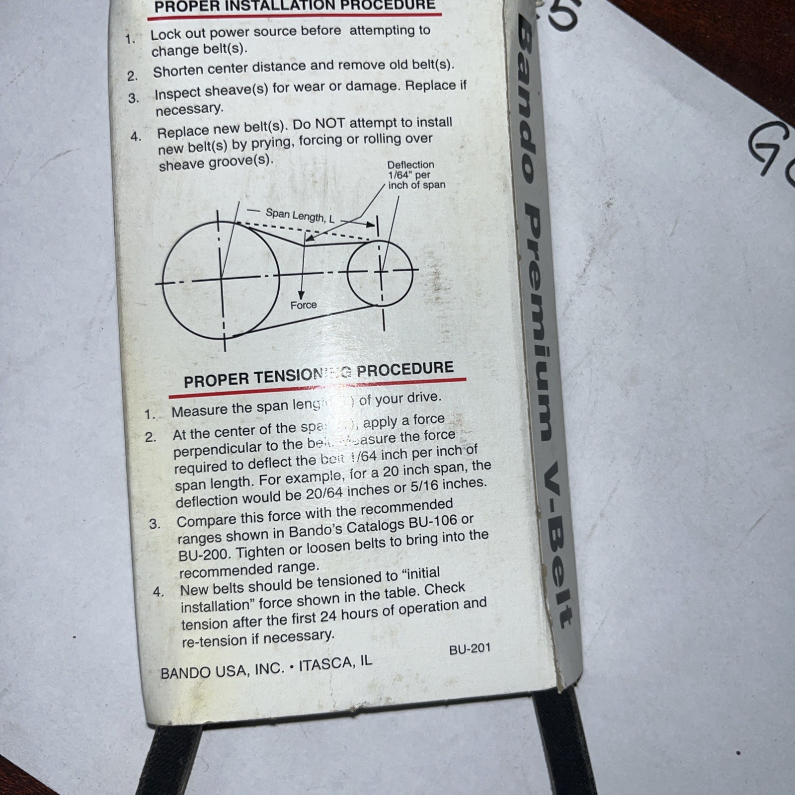 Bando A-35 v-belt - Image 4