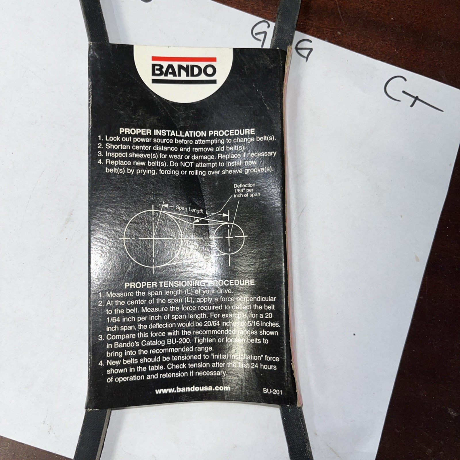 Bando premium V belt 4L380 - Image 4