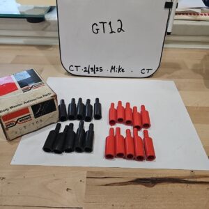 Borg Warner CT-705 Black And Red Insulator For Gator Clip 1 Box/ 10 Red 10 Black