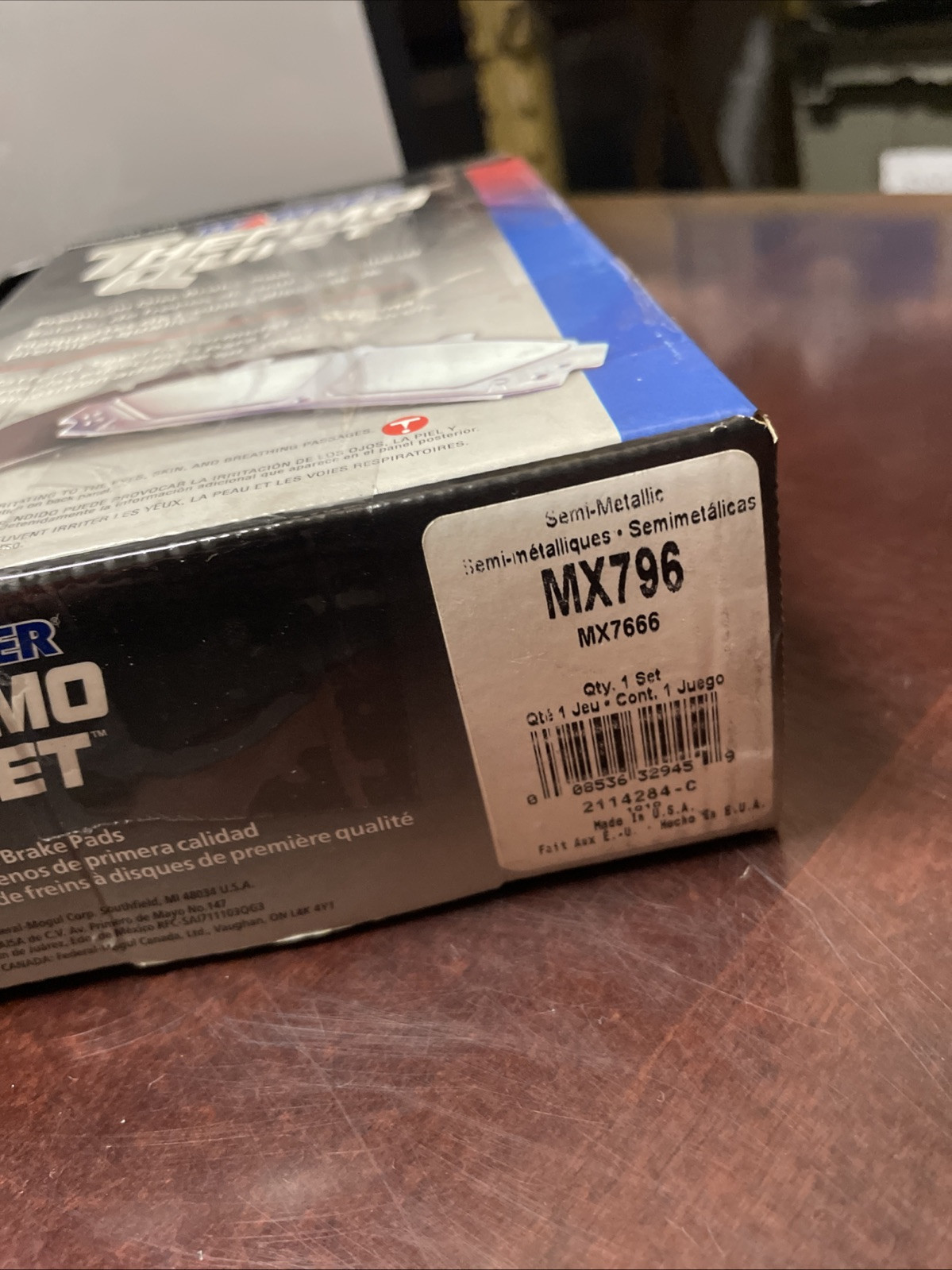 Brake Pad WAGNER MX796 ThermoQuiet; Semi-Metallic - Image 3