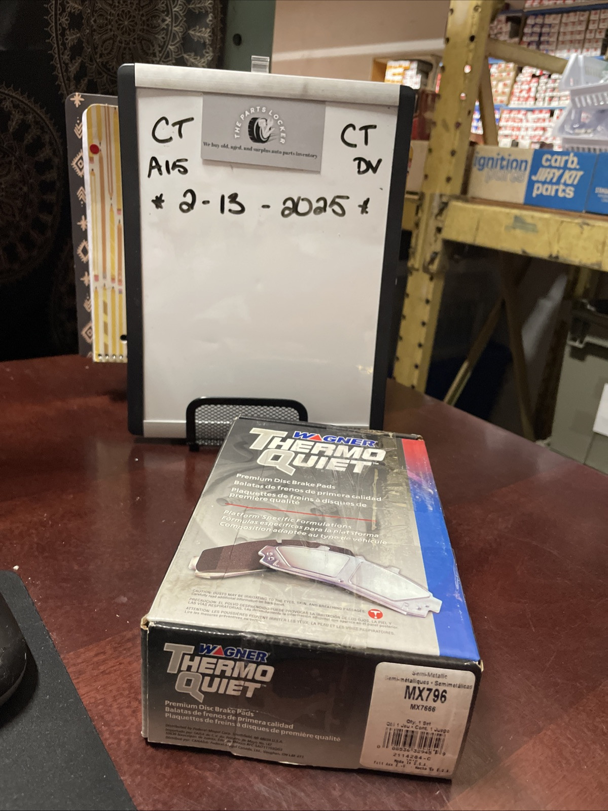 Brake Pad WAGNER MX796 ThermoQuiet; Semi-Metallic