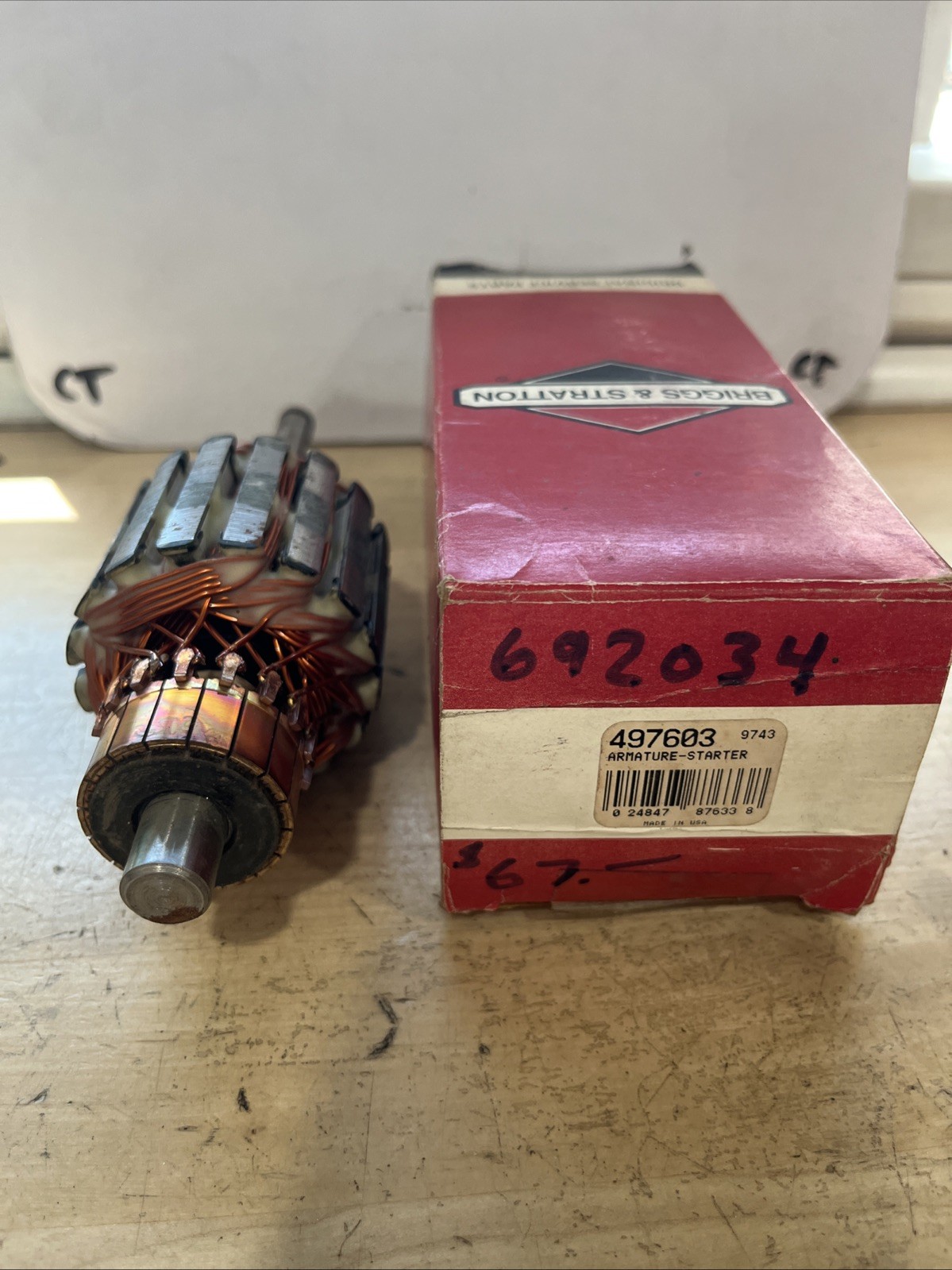 Briggs & Stratton 497603 Armature Starter Nos Oem Genuine Part - Image 4