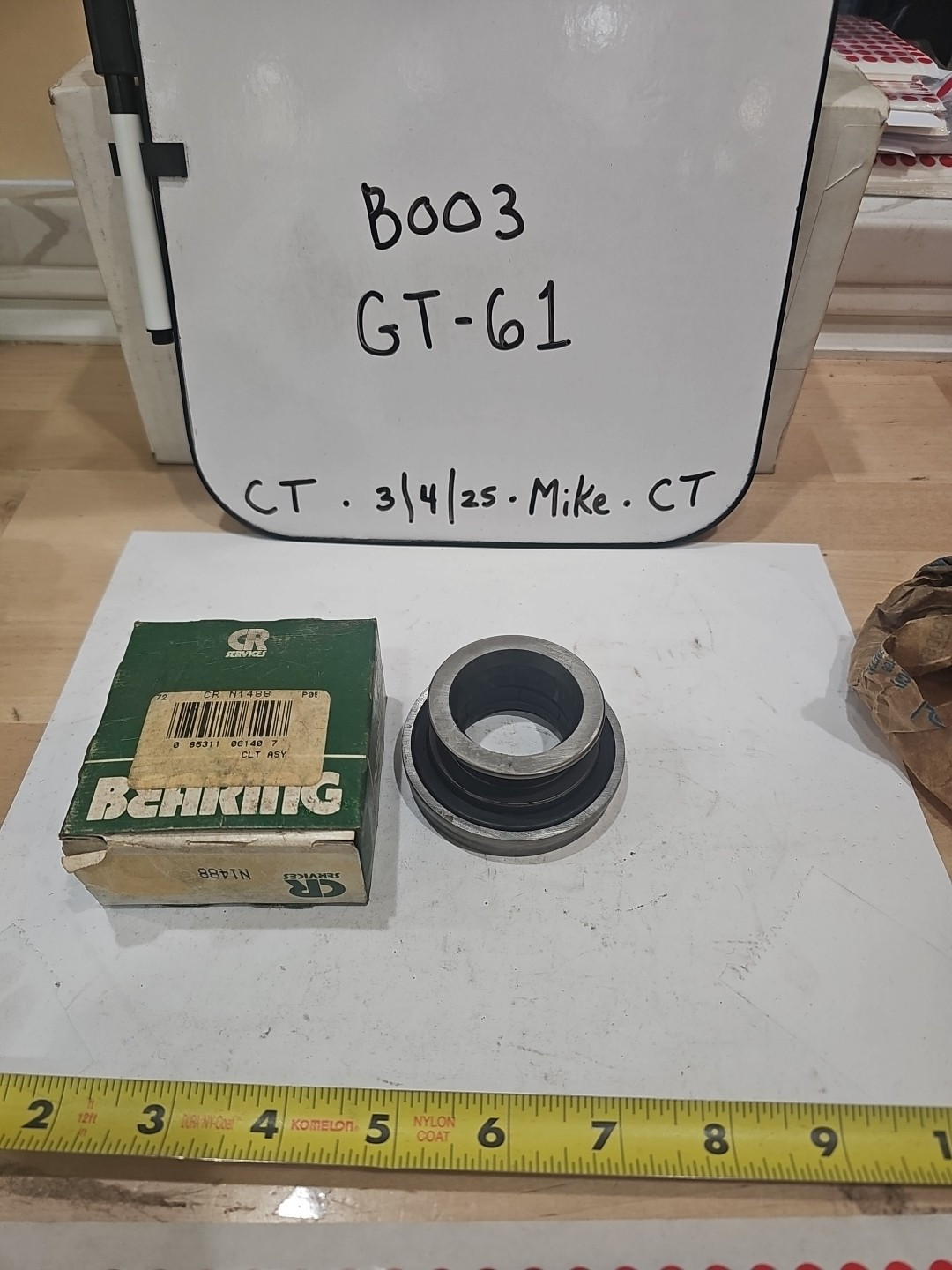 CR N1488 Ram Clutch Release Bearing 488; Diaphragm Style, Flat Face for GM