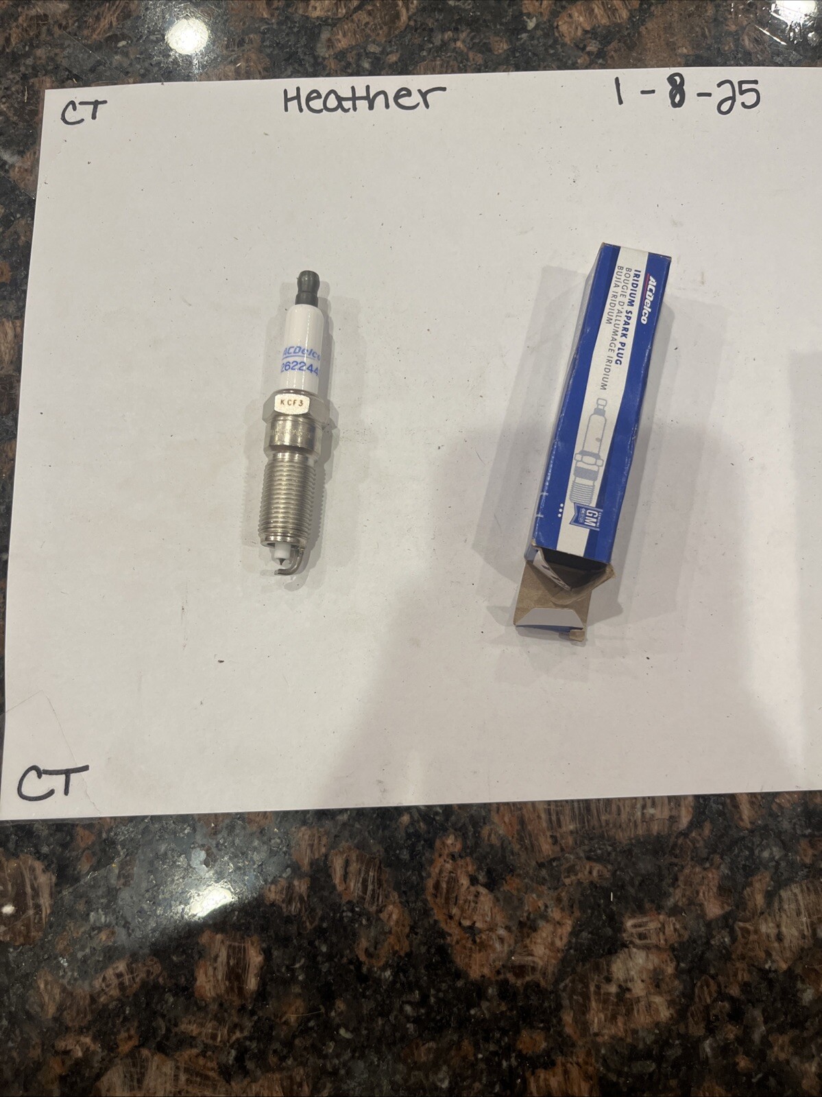 š„Cadillac Chevrolet GMC 12622441 ACDelco Iridium Spark Plugš„# 41-114 - Image 4