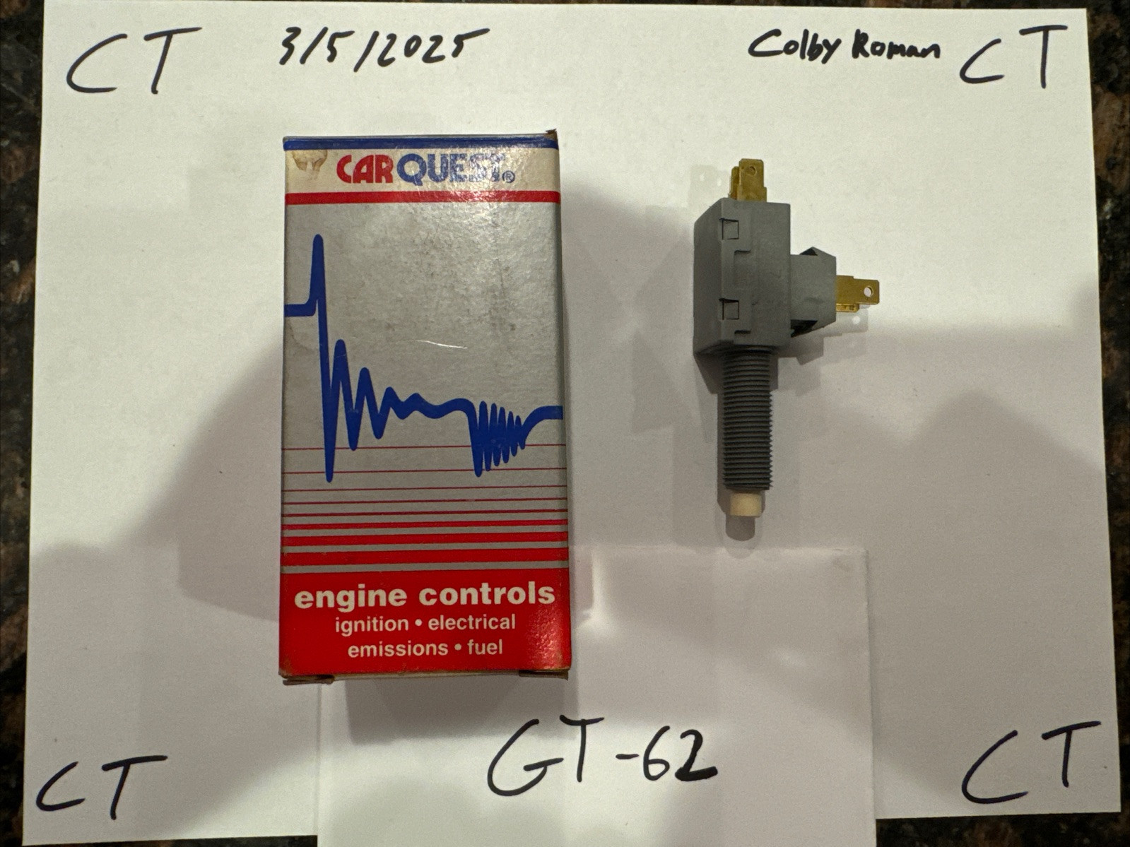 CarQuest Engine Controls SLS-89