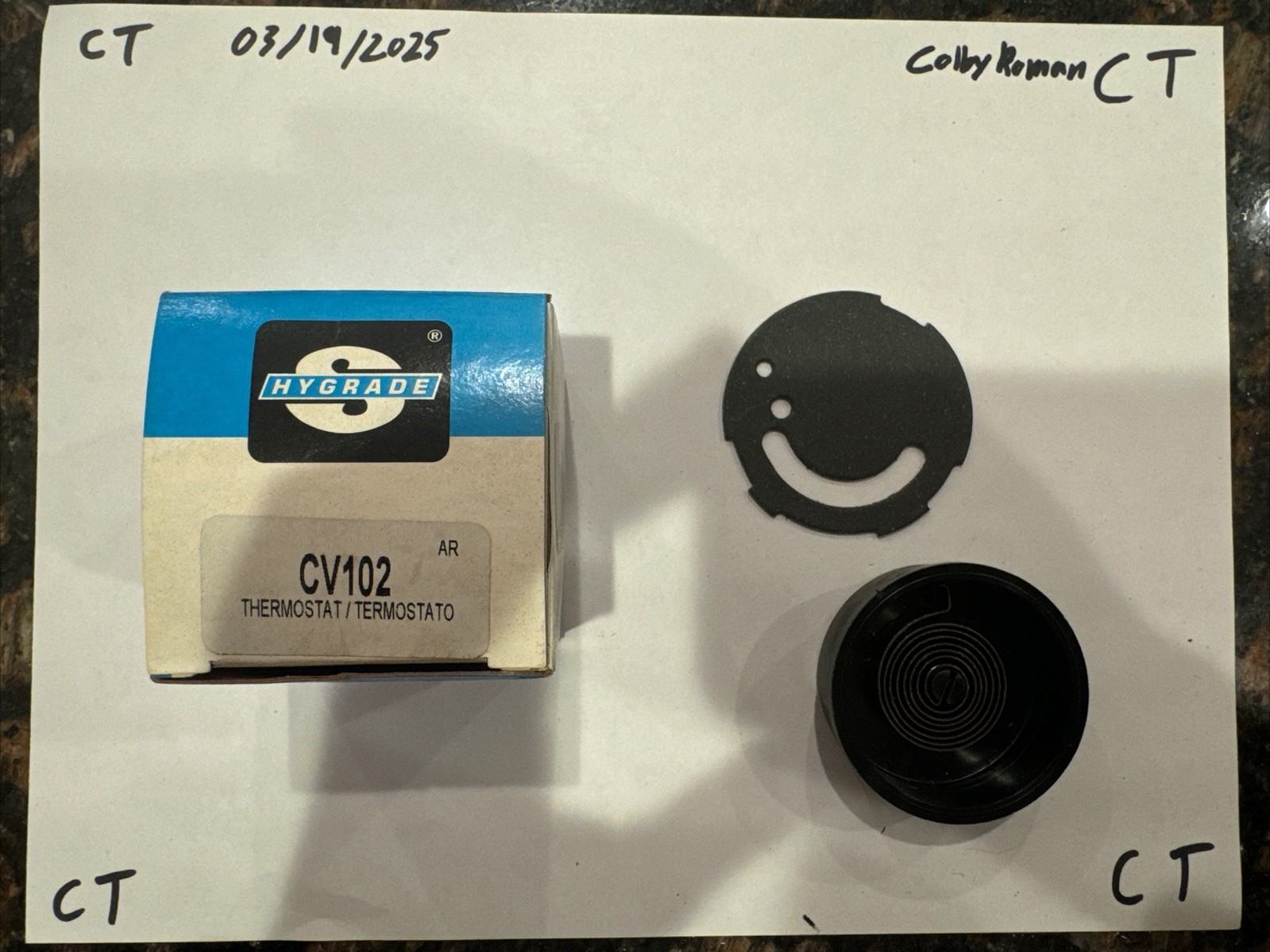 Carburetor Choke Thermostat Standard CV102