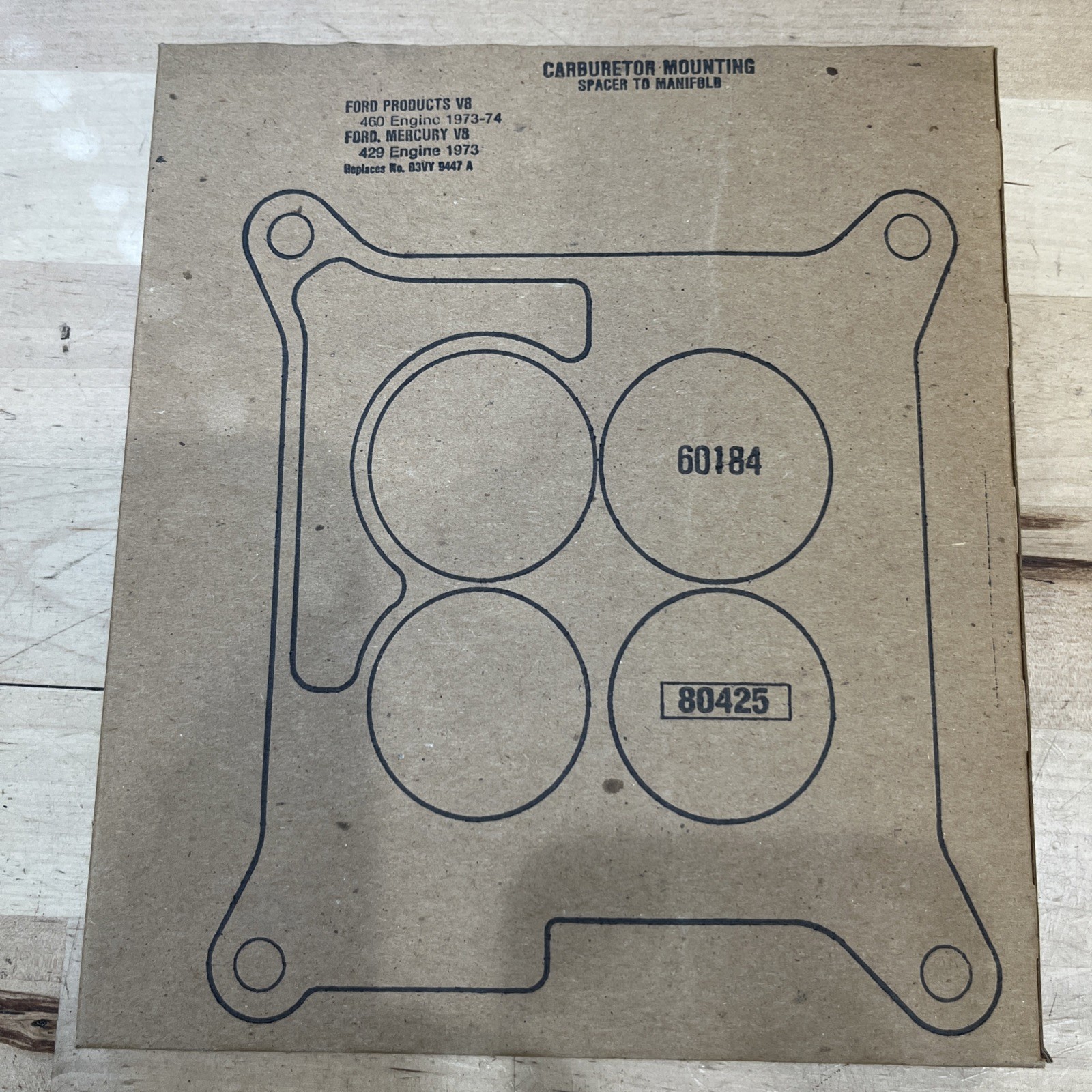 Carburetor Mounting Gasket Fel-Pro 60184 Ford NOS - Image 3