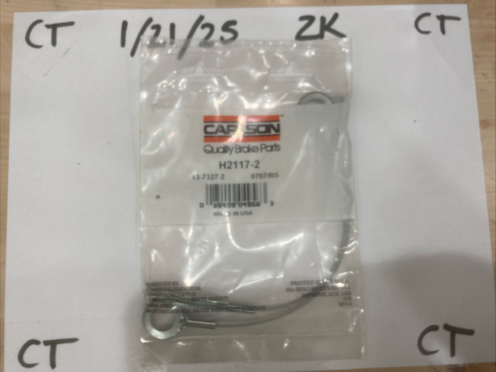 Carlson H2117-2 Drum Brake Self-Adjuster Cable