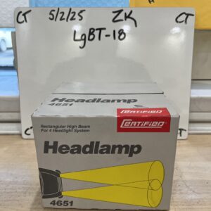 Certified Headlamp 4651 Rectangular High Beam