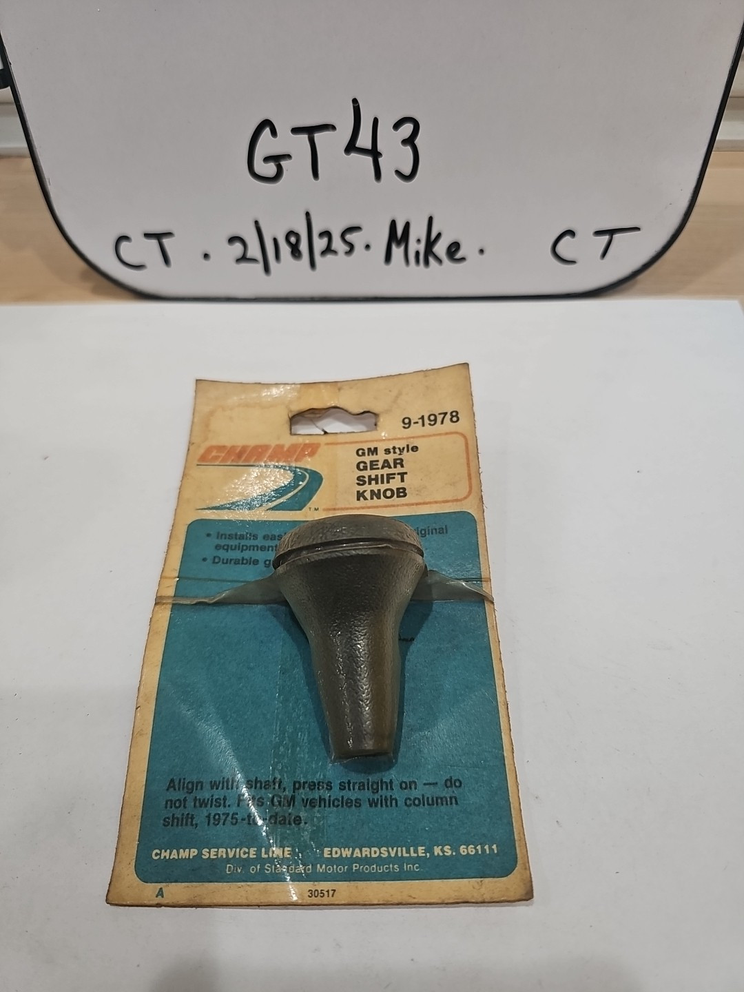 Champ 9-1978 GM Style Gear Shift Knob