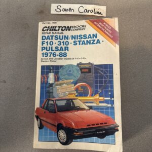 Chilton's Datsun Nissan Repair Guide F-10 310 Stanza & 1976-86 Pulsar