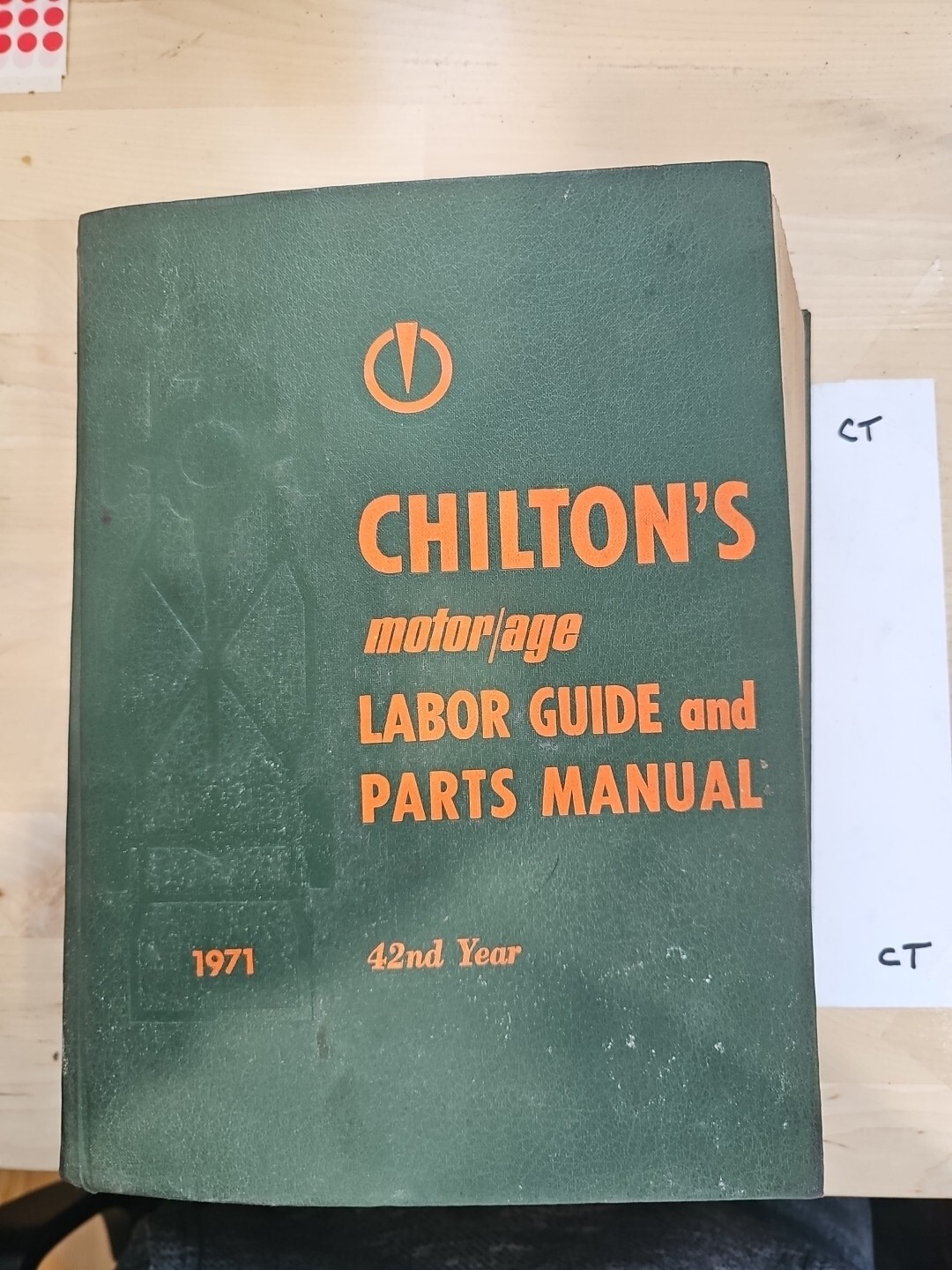 Chiltons Motor Age Labor Guide And Parts Manual 1971 Hardcover book